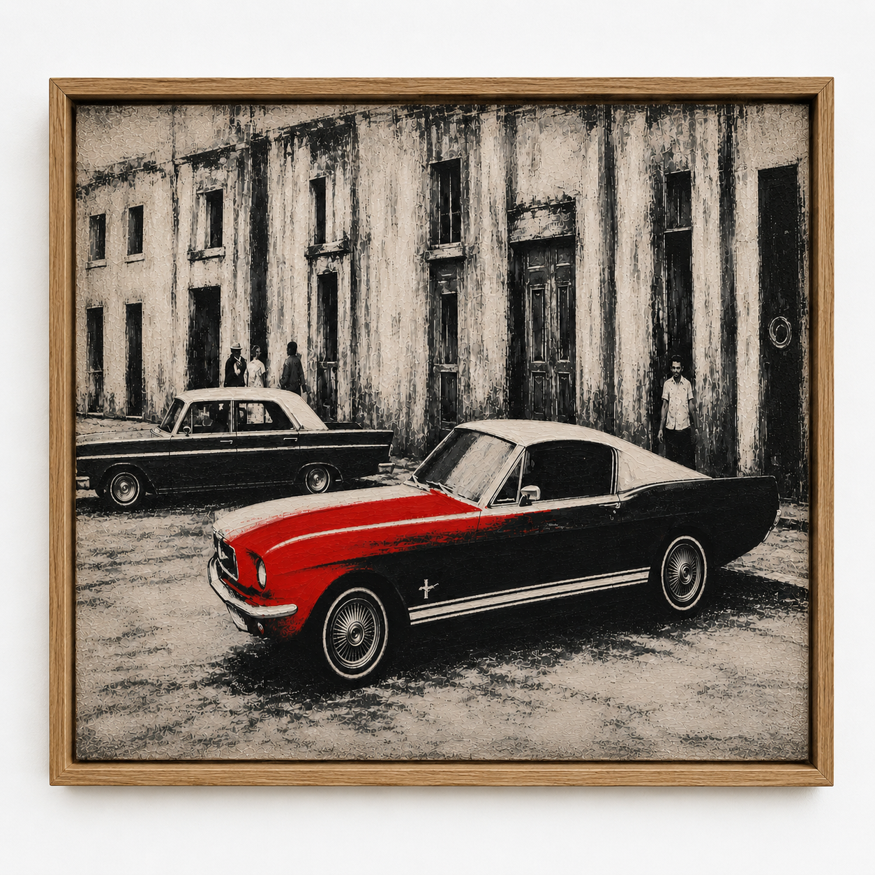 Classic Car Wall Art Canvas Print — Havana Red by Rossetti Art