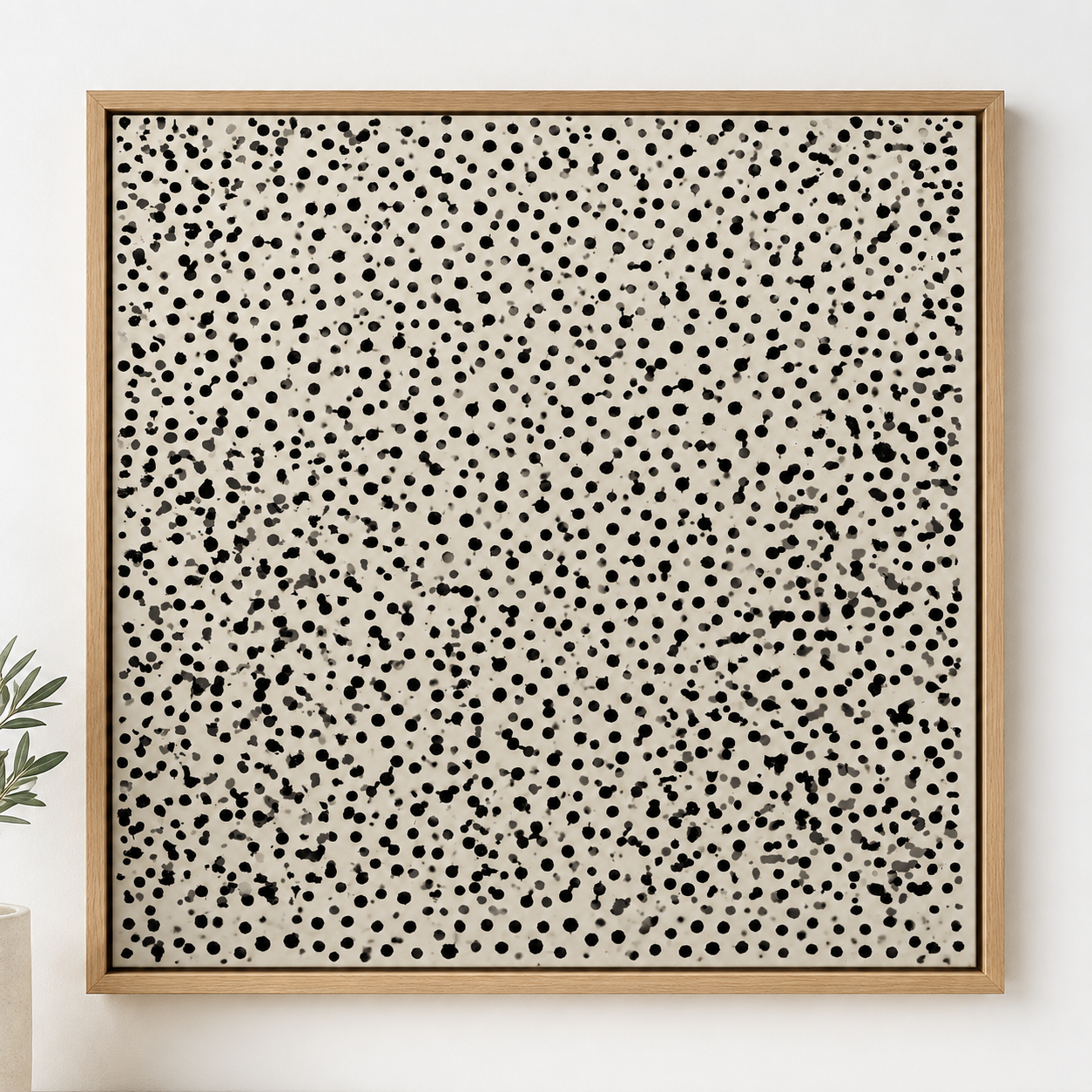 Minimalist Black and White Wall Art Canvas Print — Murmur by Rossetti Art