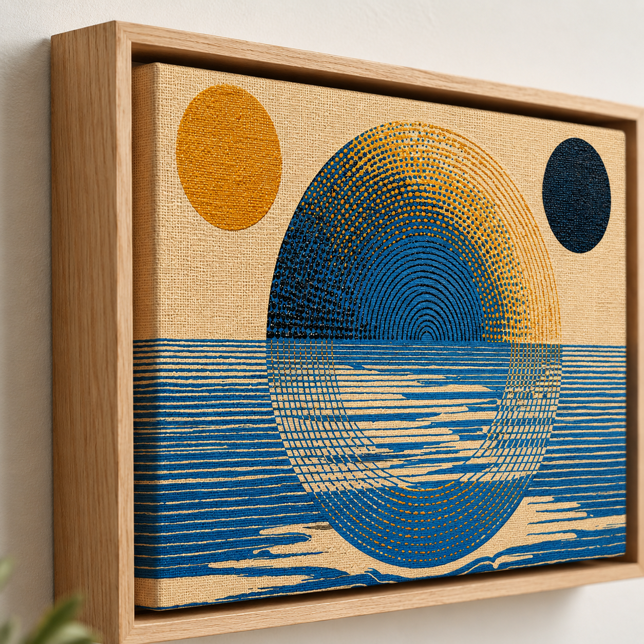 Japandi Wall Art Landscape — Solar Tide | Rossetti Art