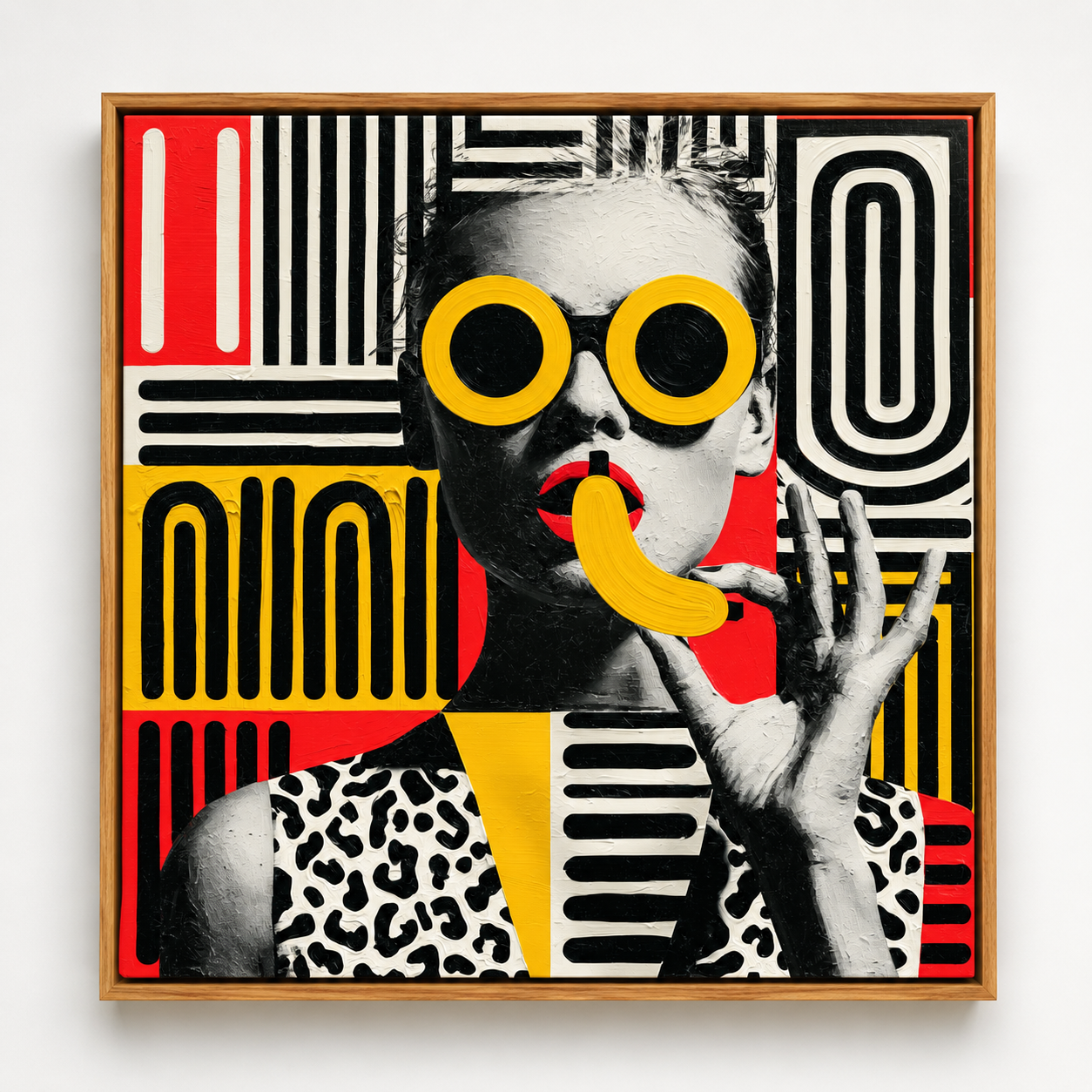 Portrait Canvas Wall Art — Yellow Shades | Rossetti Art