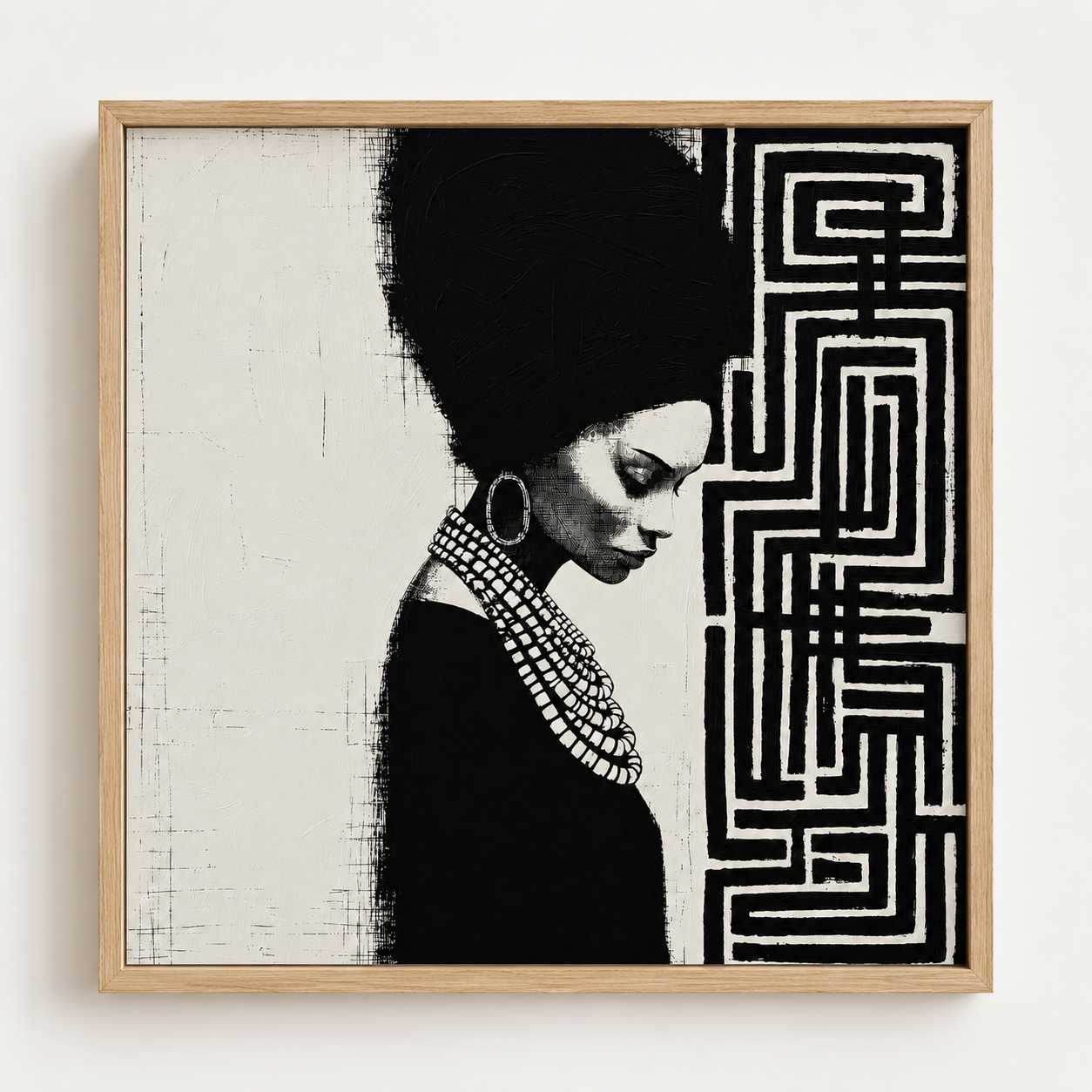 Black and White Canvas Wall Art — Sovereignty | Rossetti Art