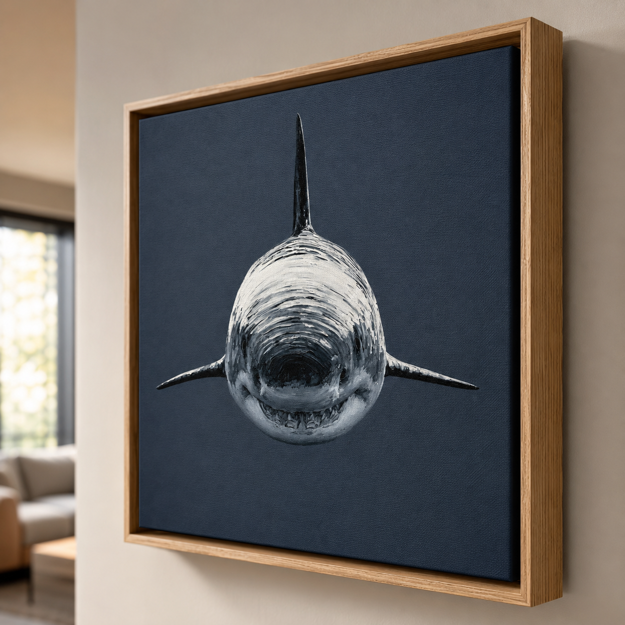 Shark Wall Art Canvas Print — Apex by Rossetti Art