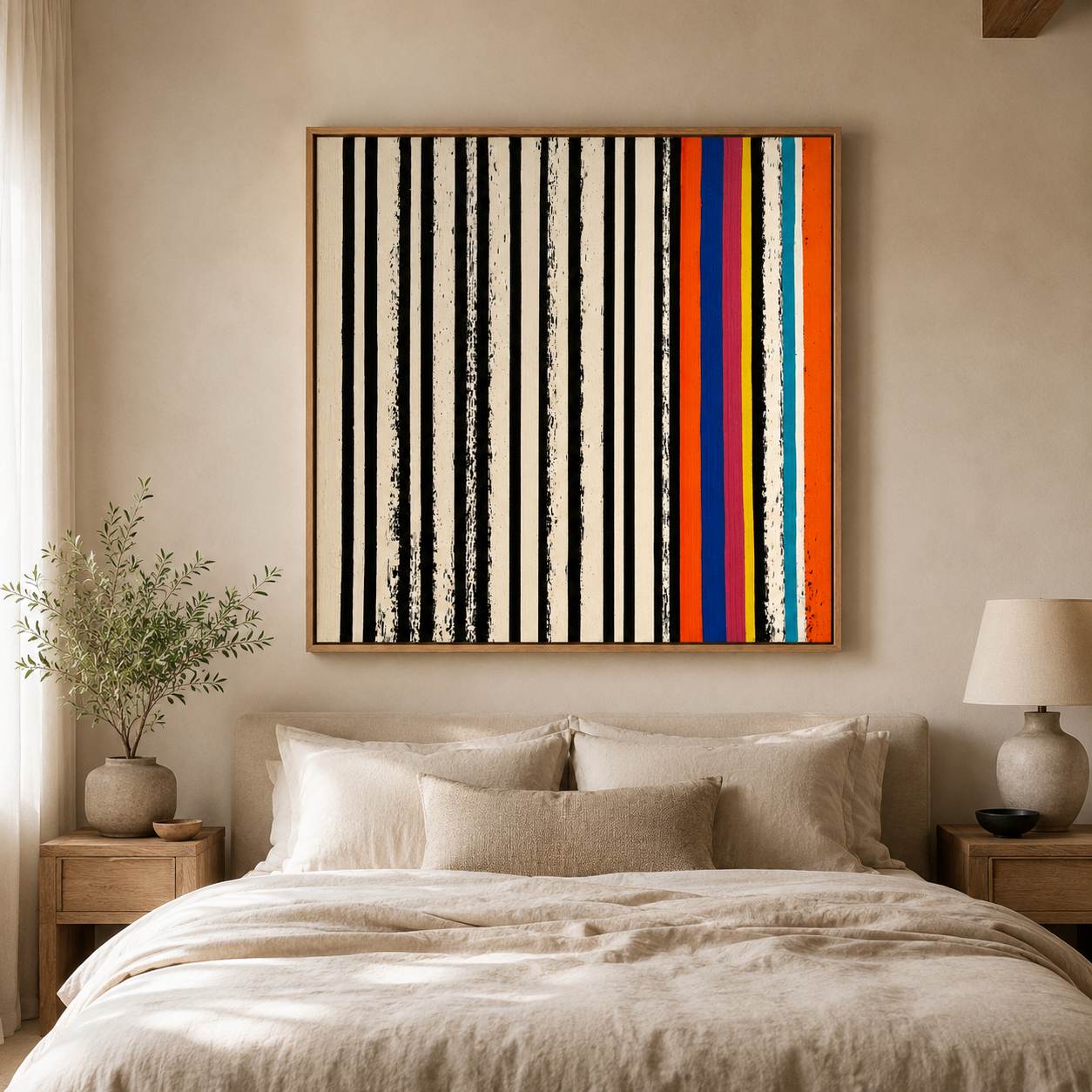 Stripe Painting Canvas Print — Rhythm Section by Rossetti Art