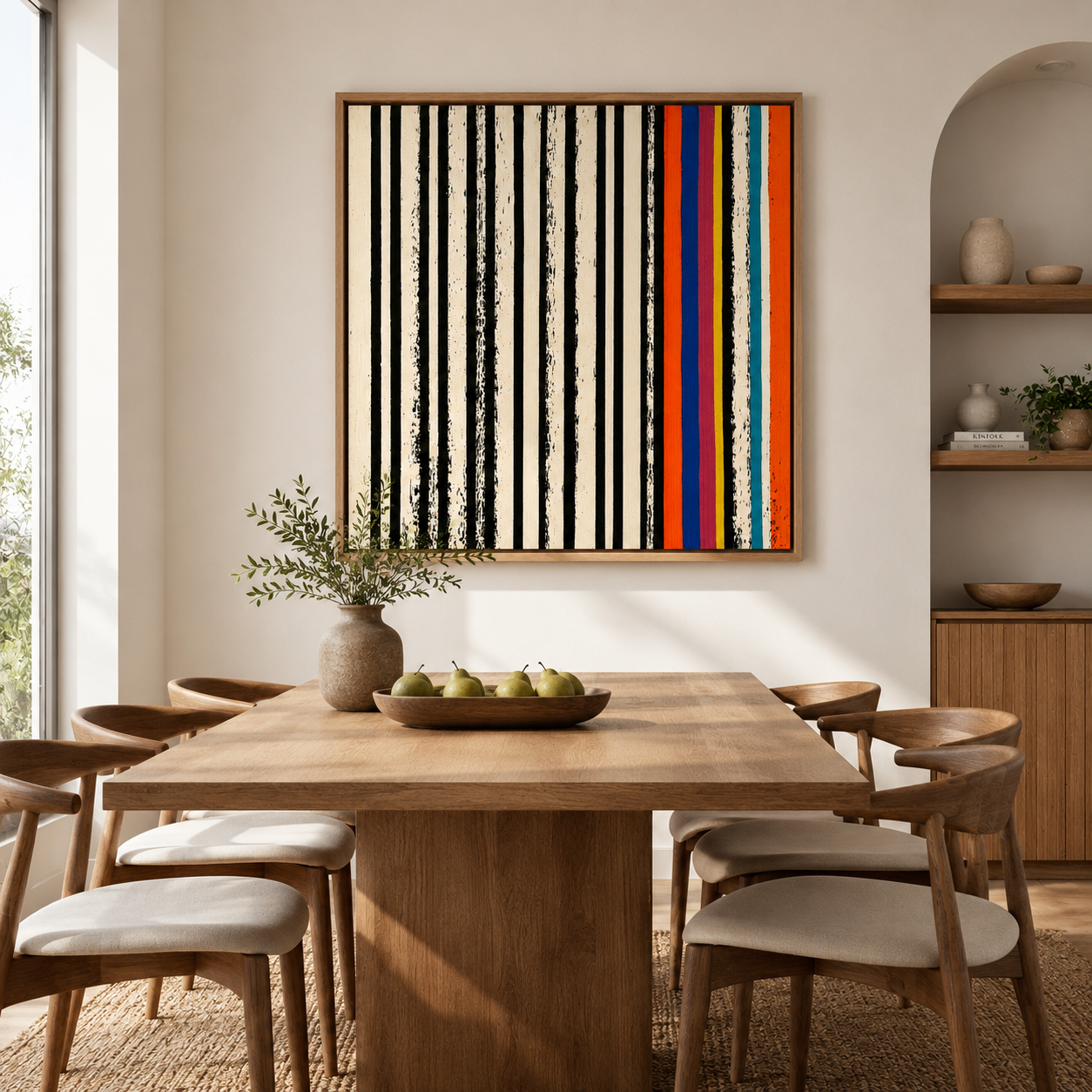 Stripe Painting Canvas Print — Rhythm Section by Rossetti Art