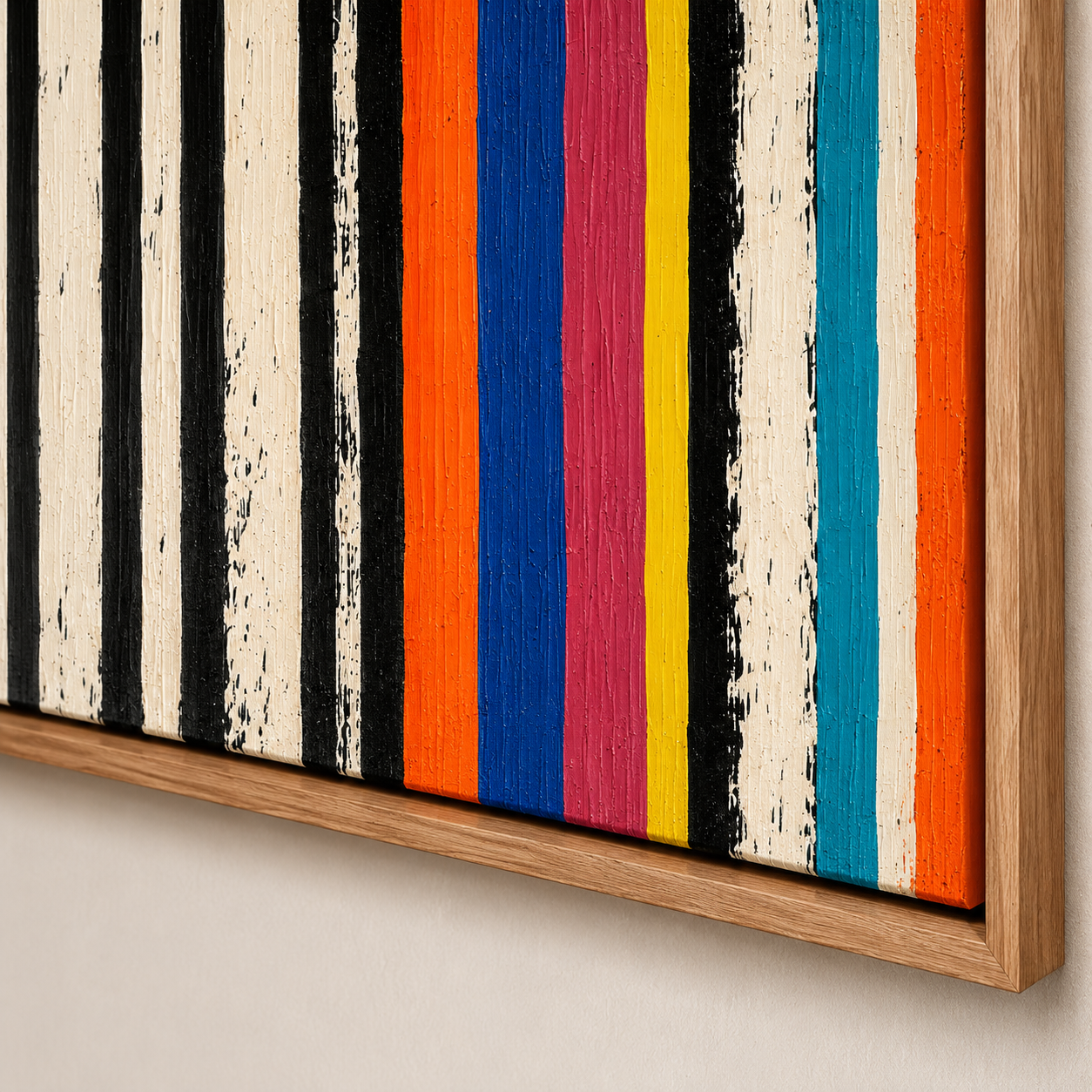 Stripe Painting Canvas Print — Rhythm Section by Rossetti Art