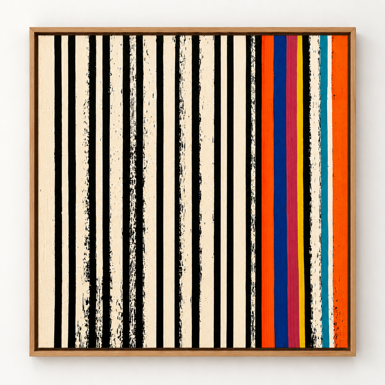 Stripe Painting Canvas Print — Rhythm Section by Rossetti Art