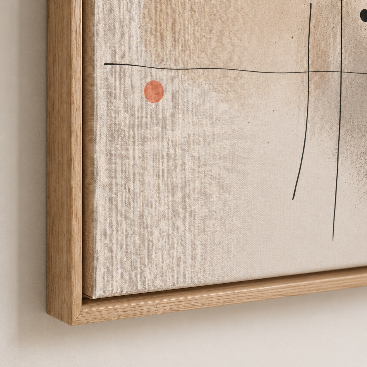Minimalist Abstract Art Canvas Print — Haiku by Rossetti Art