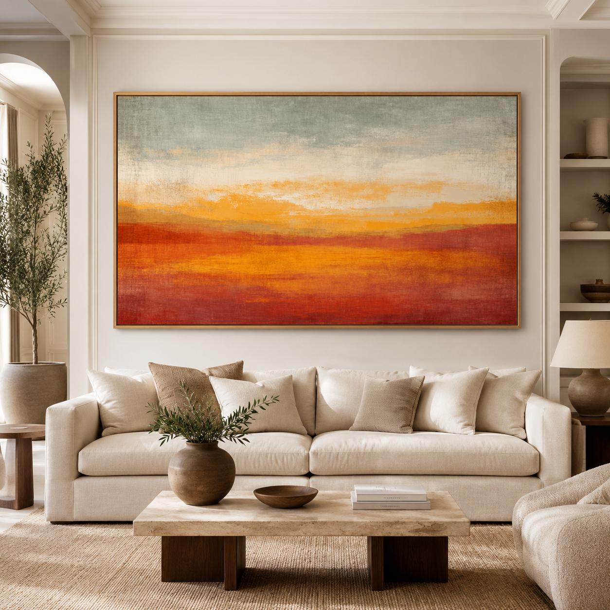 Minimalist Abstract Landscape Painting | Rossetti Art
