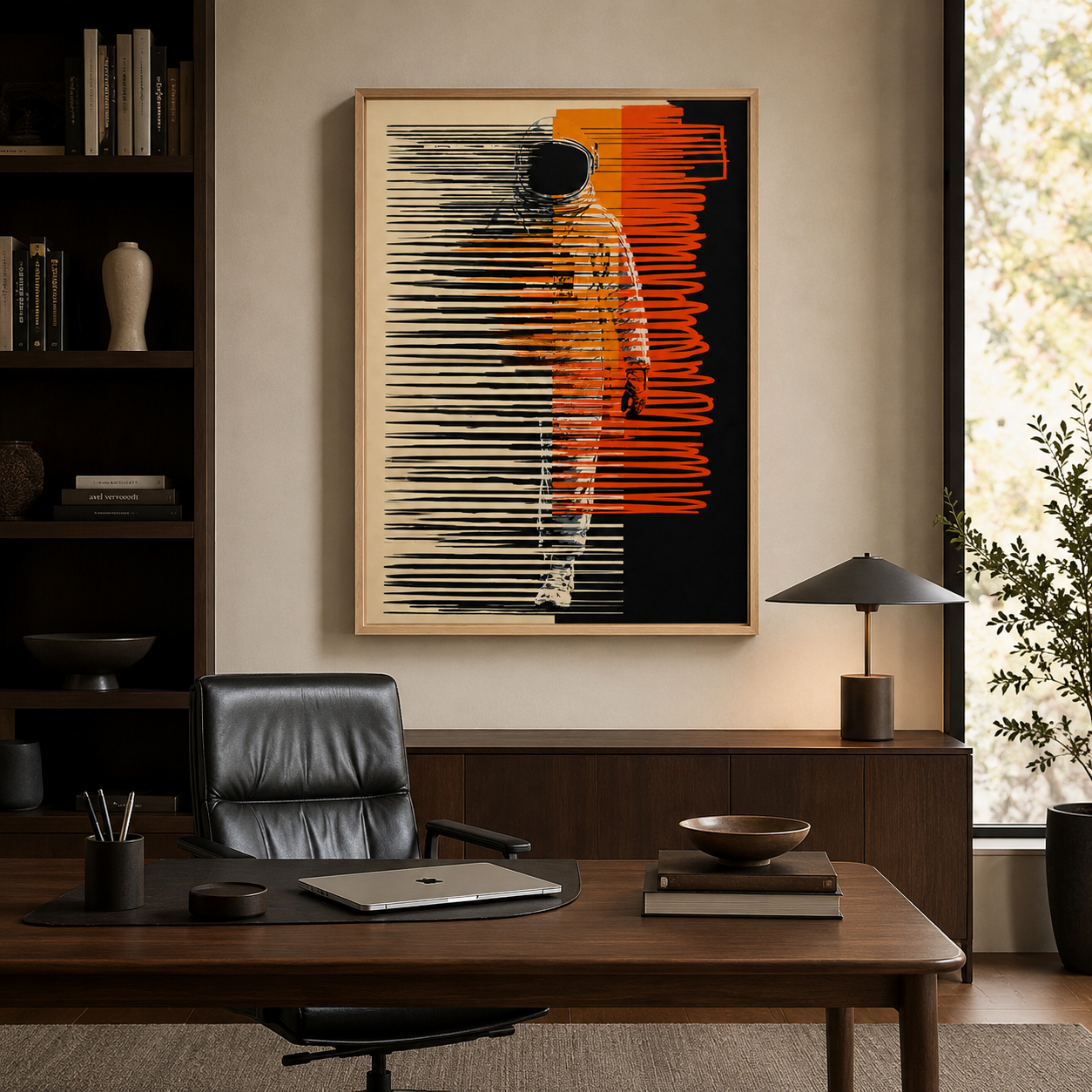 Retro Space Art Canvas Print — Signal Lost by Rossetti Art