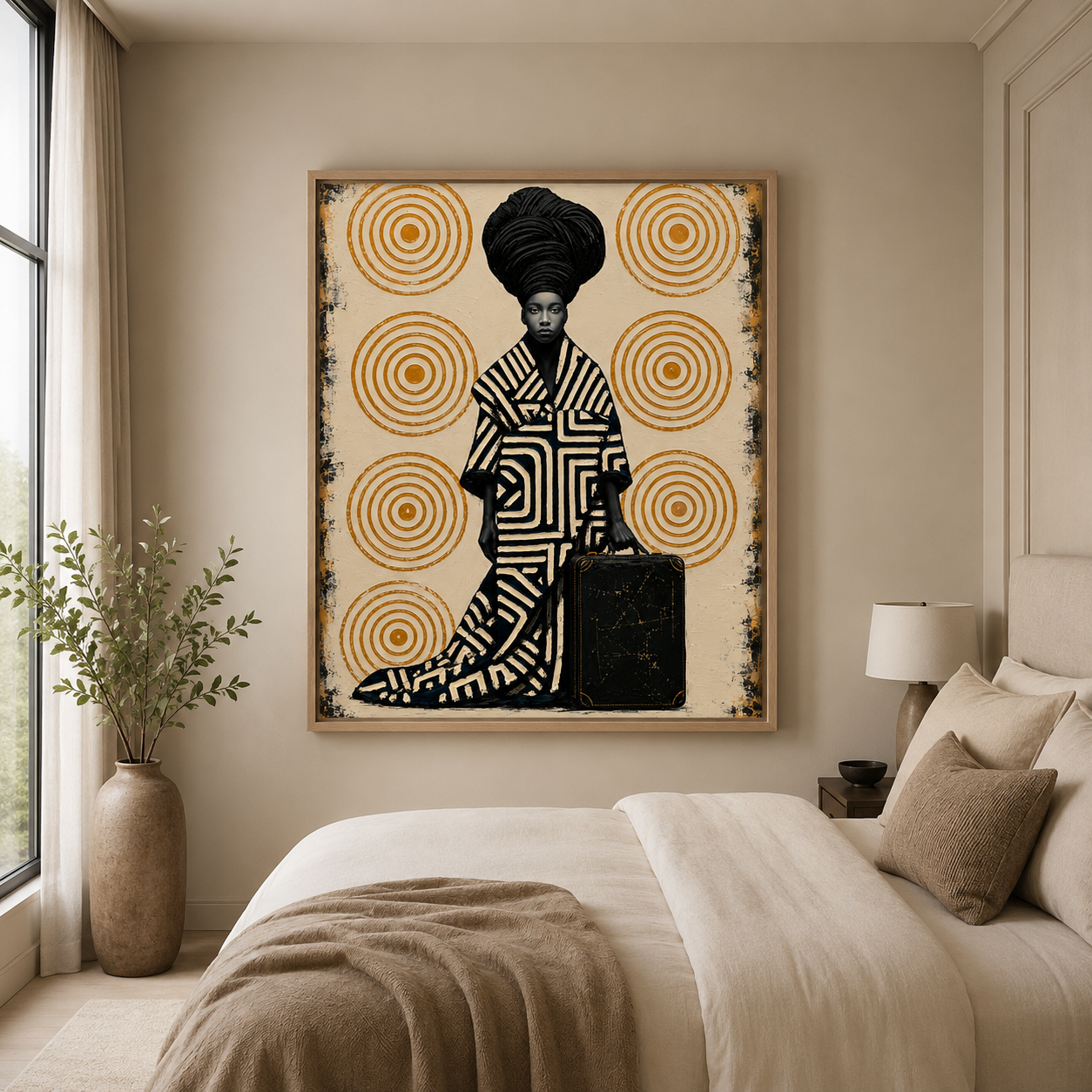Afrocentric Wall Art — Sovereign Journey Canvas Print | Rossetti Art