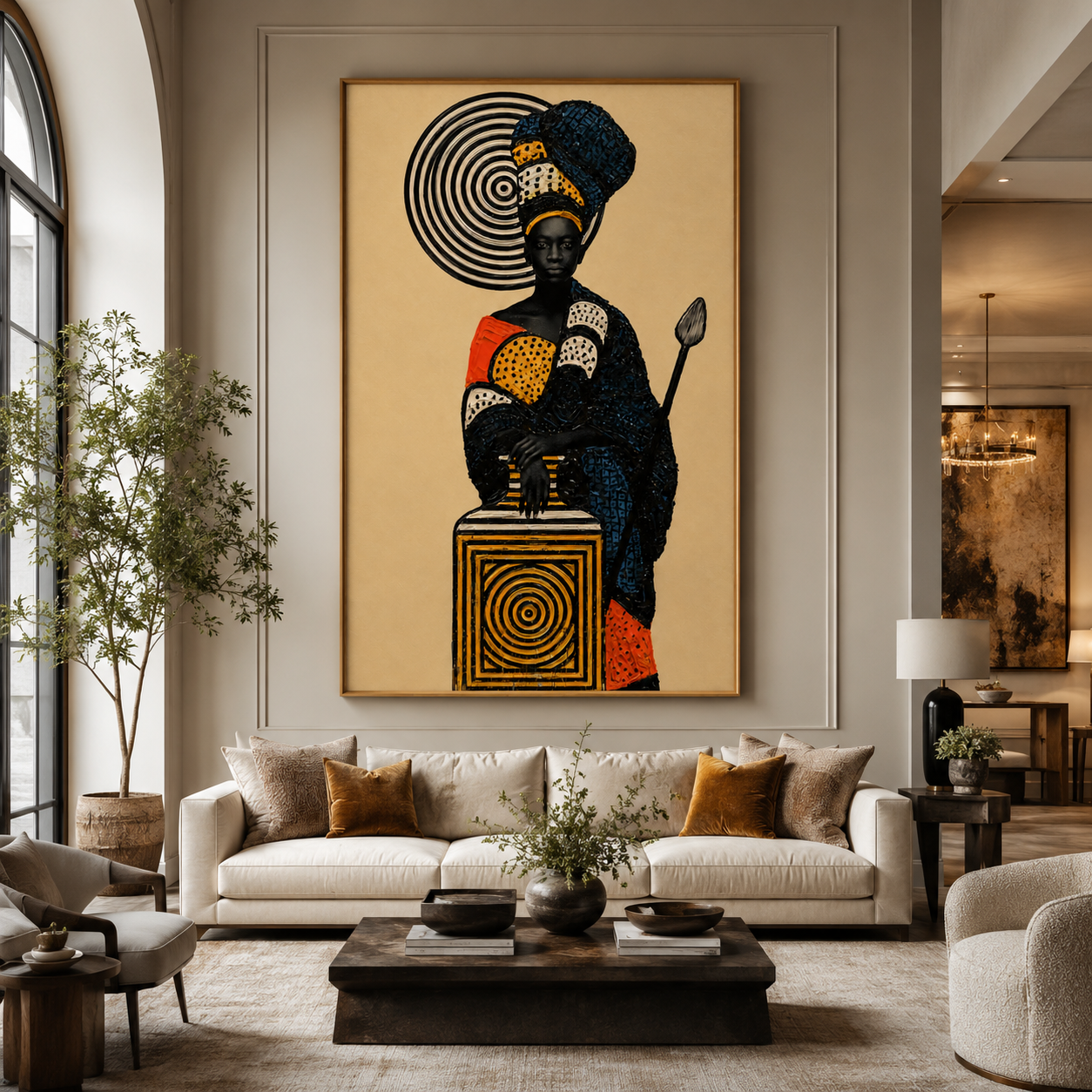 African Queen Wall Art — The Sentinel Canvas Print | Rossetti Art