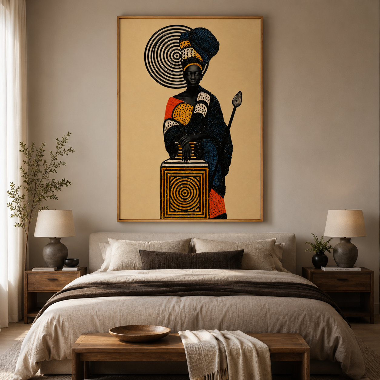 African Queen Wall Art — The Sentinel Canvas Print | Rossetti Art