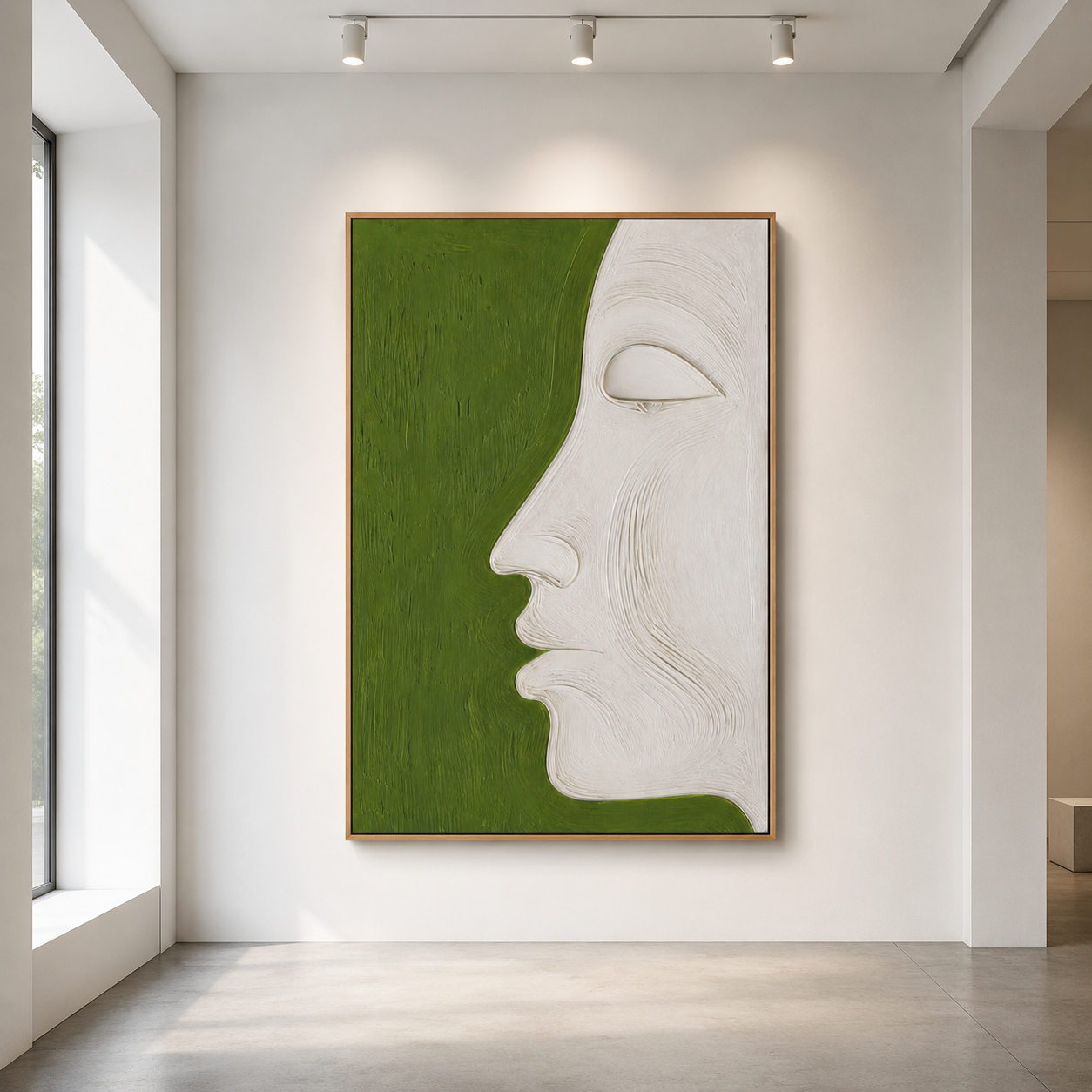 Green Abstract Wall Art Set of 3 — Verdant Trio | Rossetti Art