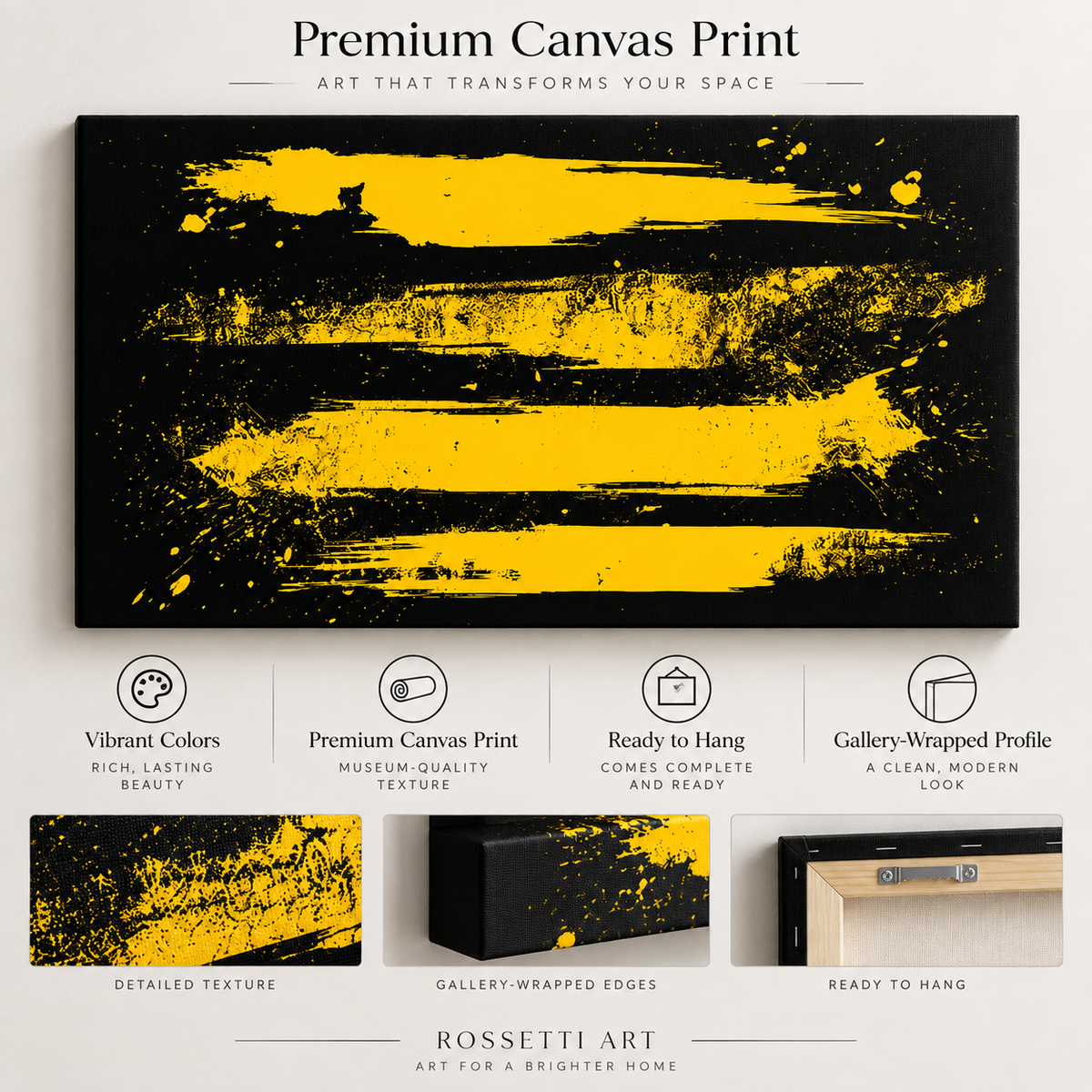 Black and Yellow Painting — Hazard Lines