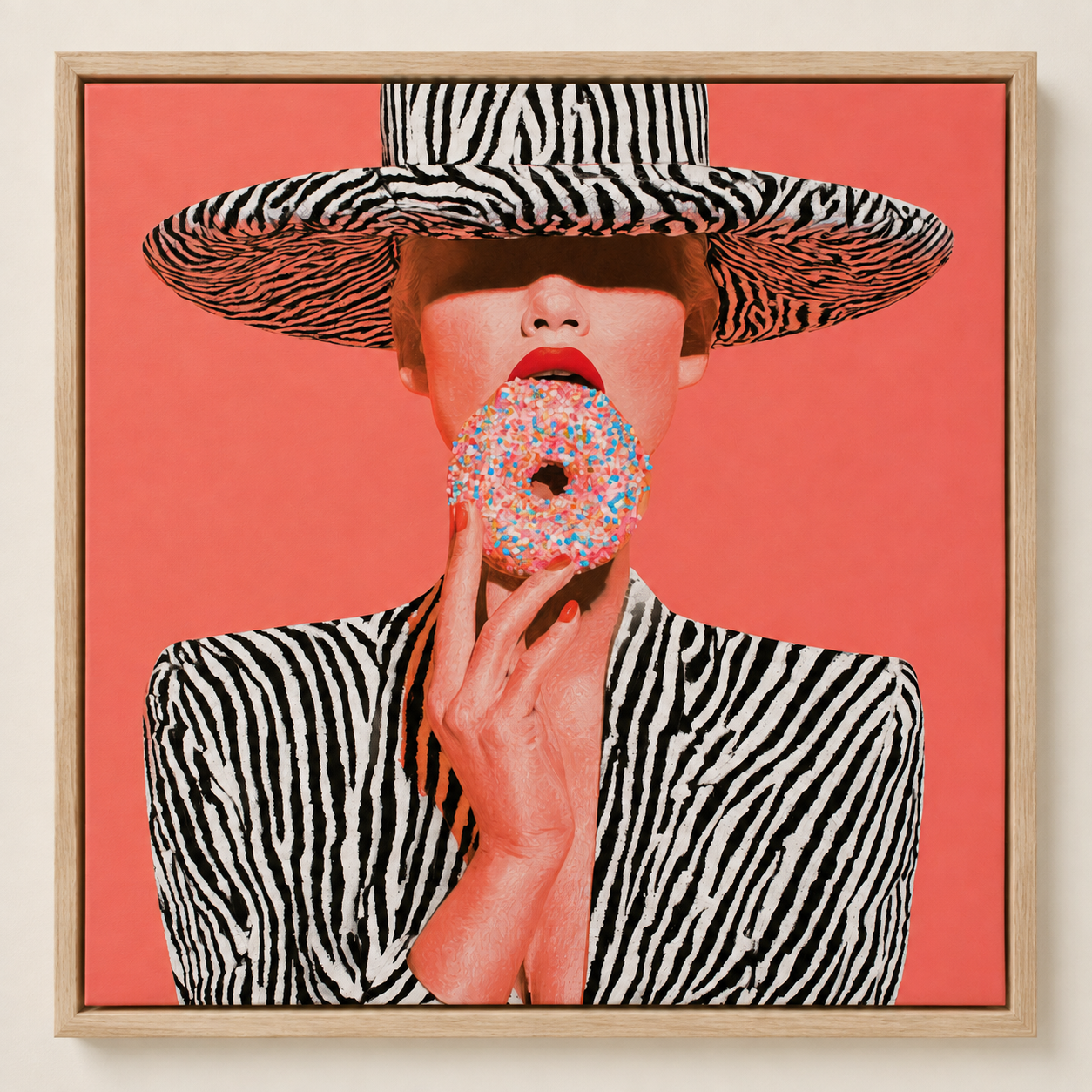 Zebra Print Wall Art – Glazed Safari by Rossetti Art