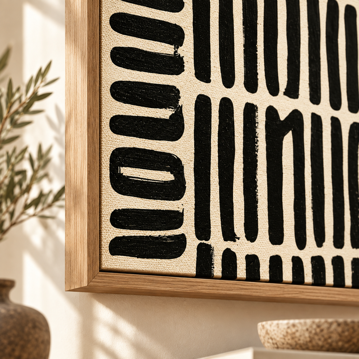 Tribal Wall Art – Tribal Grid by Rossetti Art – detail