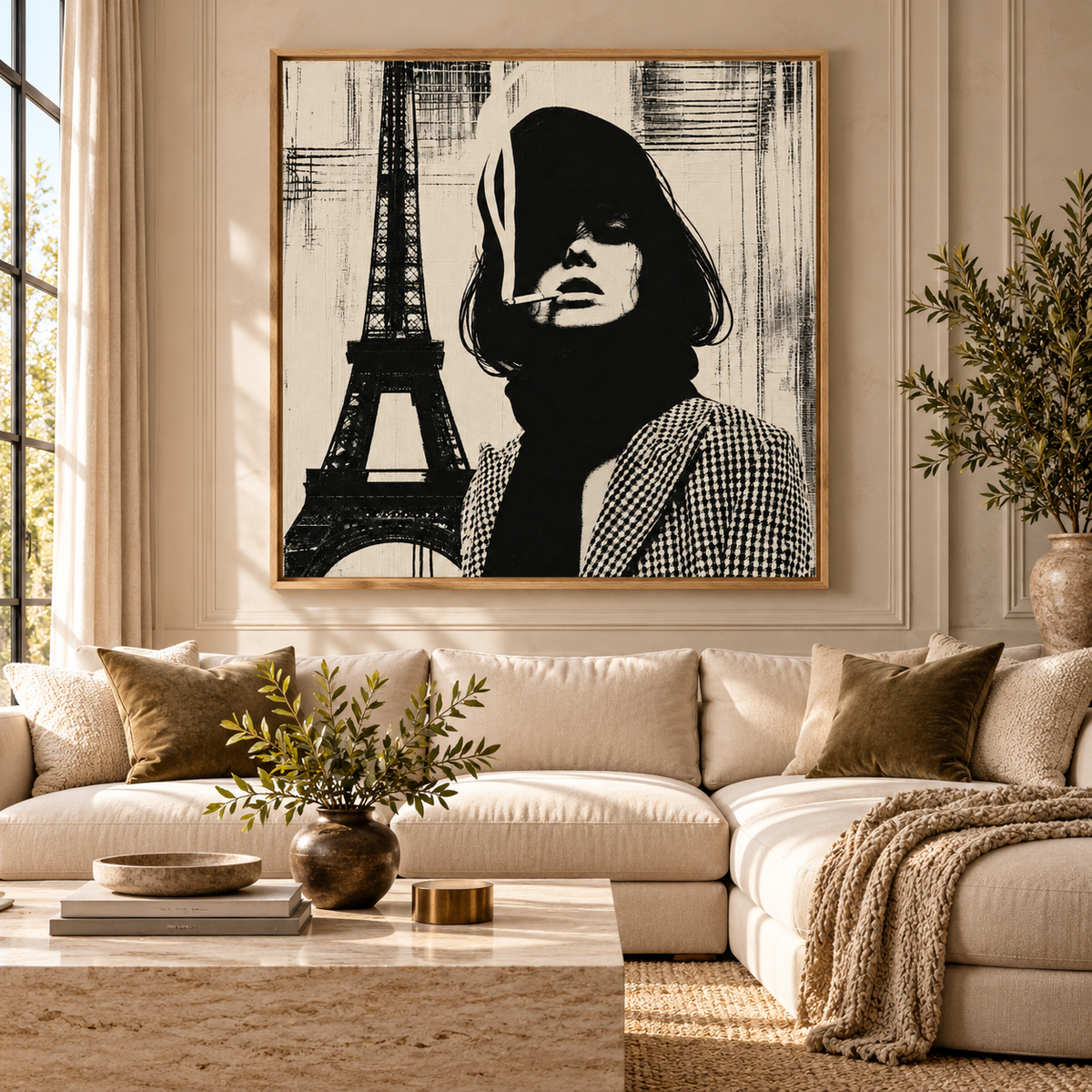 Paris Wall Art – Smoke & Steel by Rossetti Art – living room styling