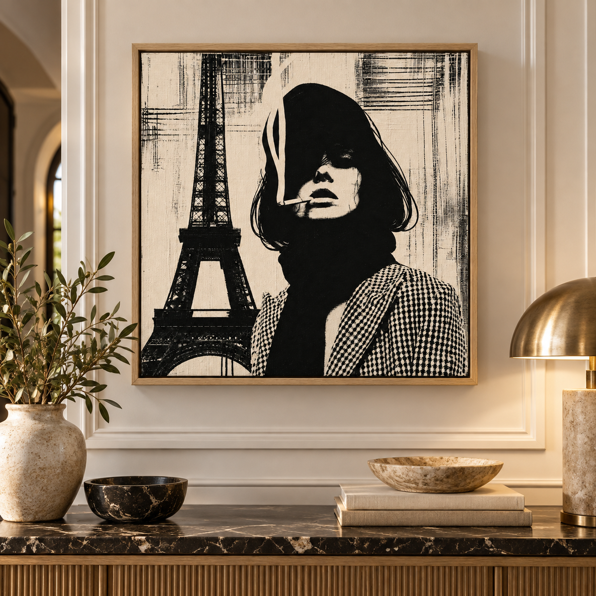 Paris Wall Art – Smoke & Steel by Rossetti Art – front view