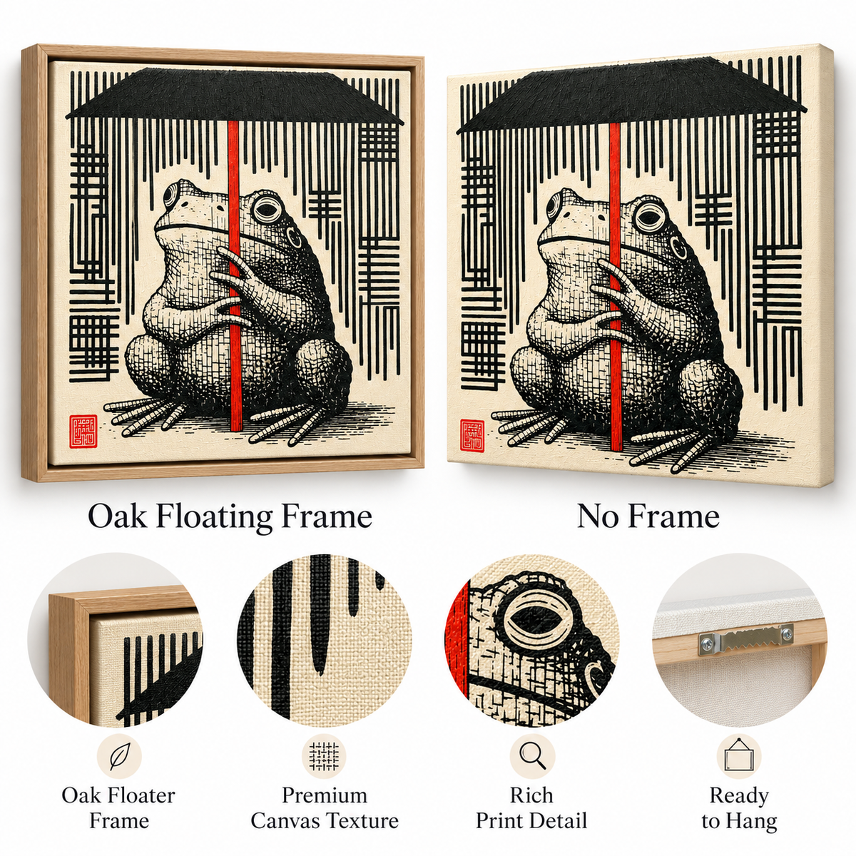 Japanese Wall Art – Rainmaker by Rossetti Art – entryway styling