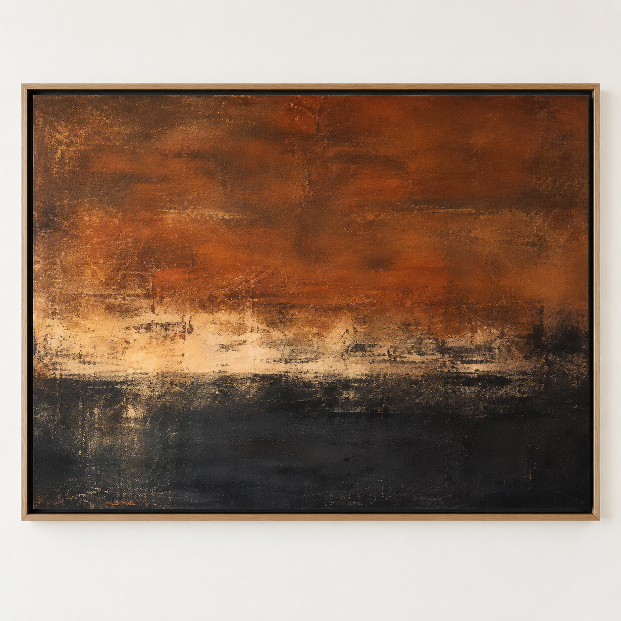 Desert Sunset Painting – Scorched Horizon by Rossetti Art