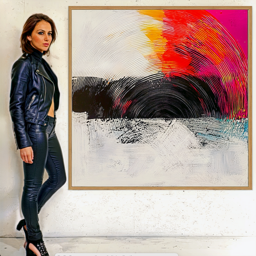 Canvas Print: Radiant Echo - Vibrant Canvas Wall Art-Chiara Rossetti