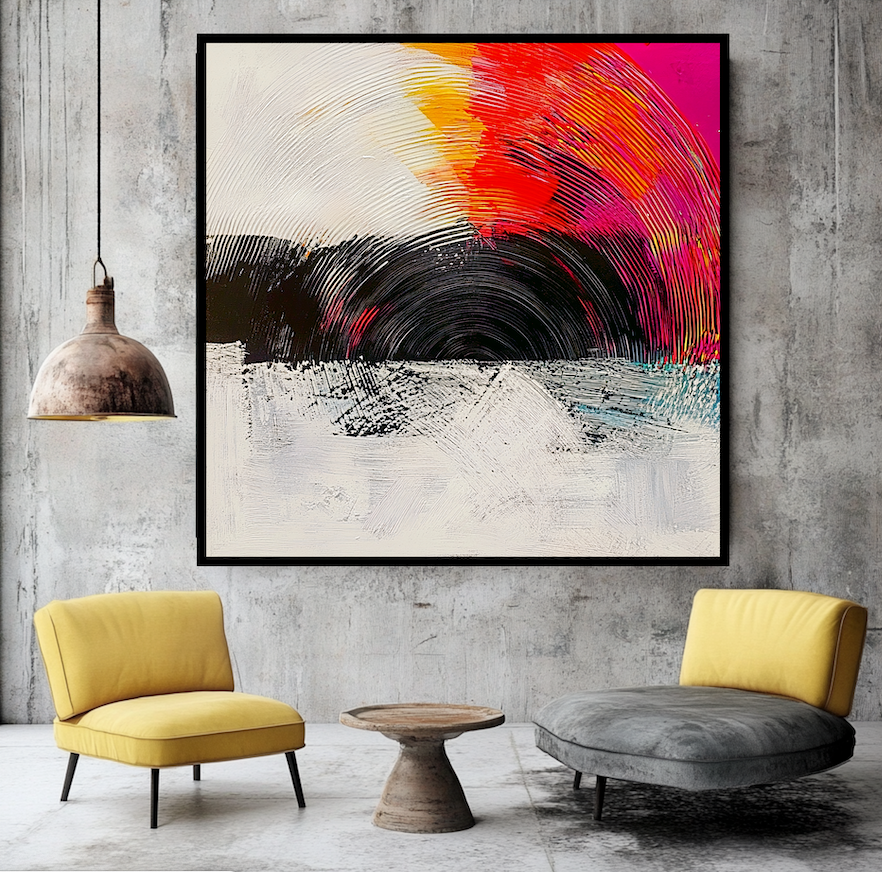 Canvas Print: Radiant Echo - Vibrant Canvas Wall Art-Chiara Rossetti