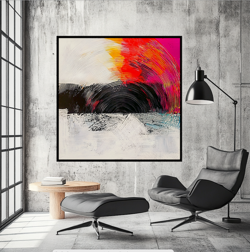 Canvas Print: Radiant Echo - Vibrant Canvas Wall Art-Chiara Rossetti