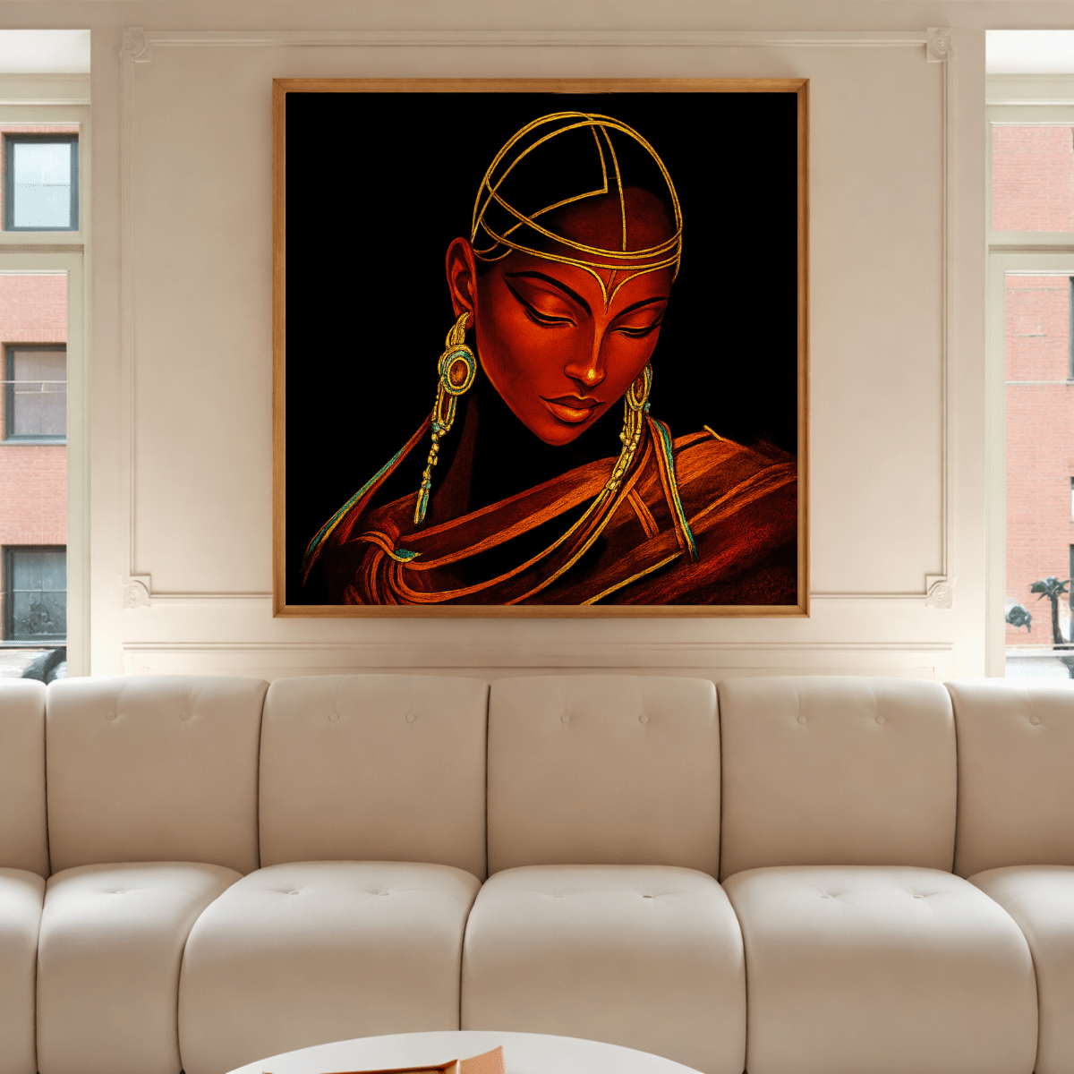 Abstract African American Canvas Art
