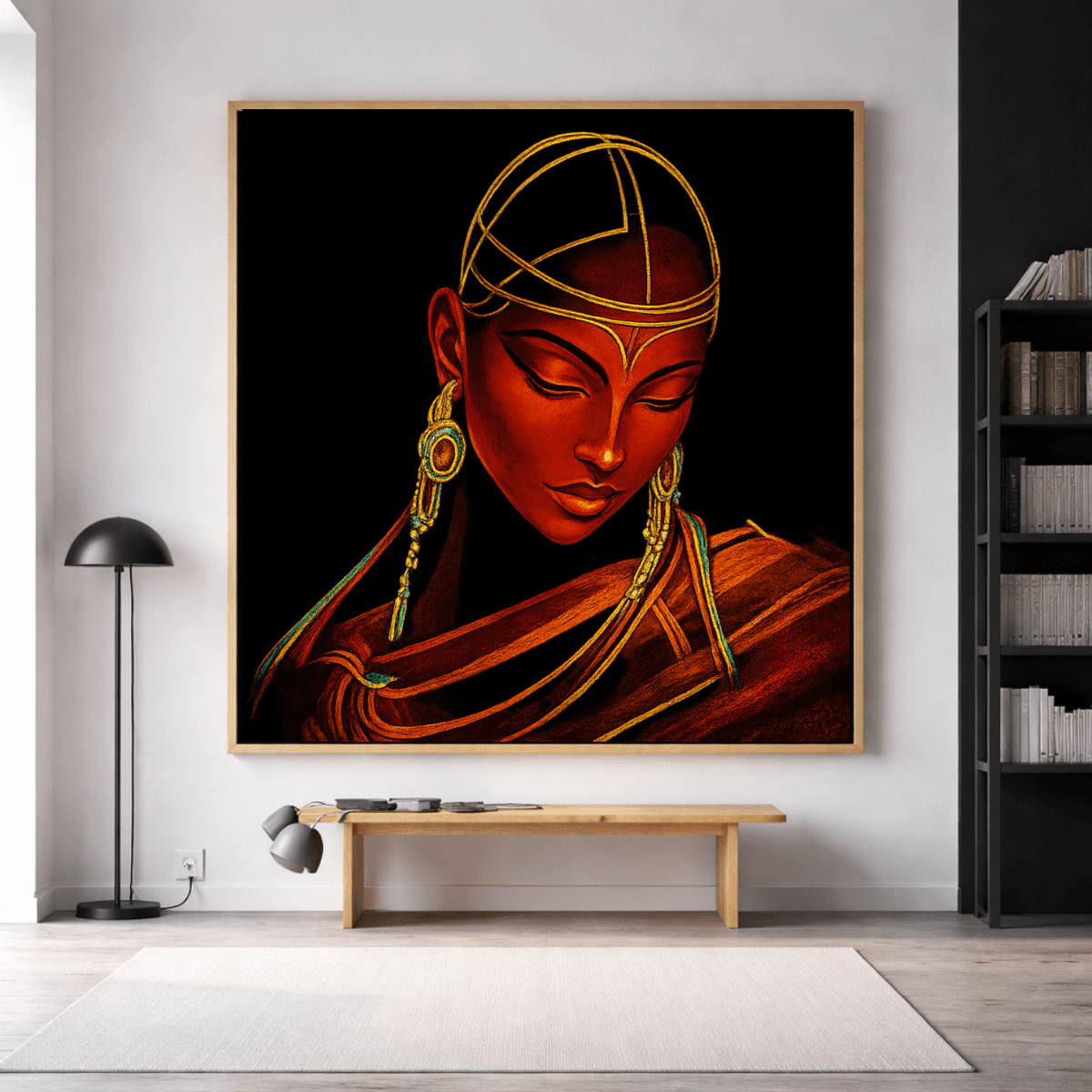 Abstract African American Canvas Art