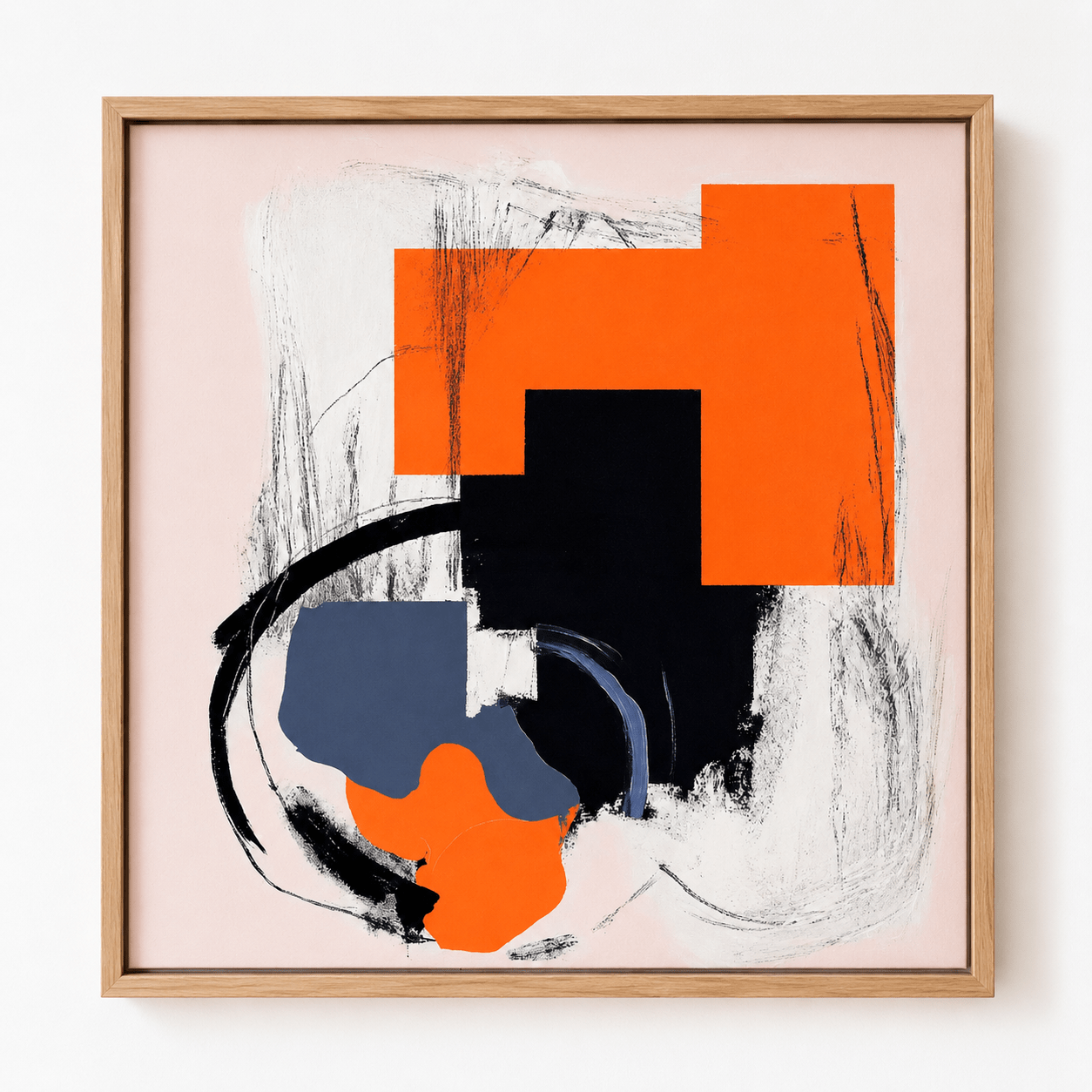 Abstract Canvas Print — Geometric Harmony | Rossetti Art