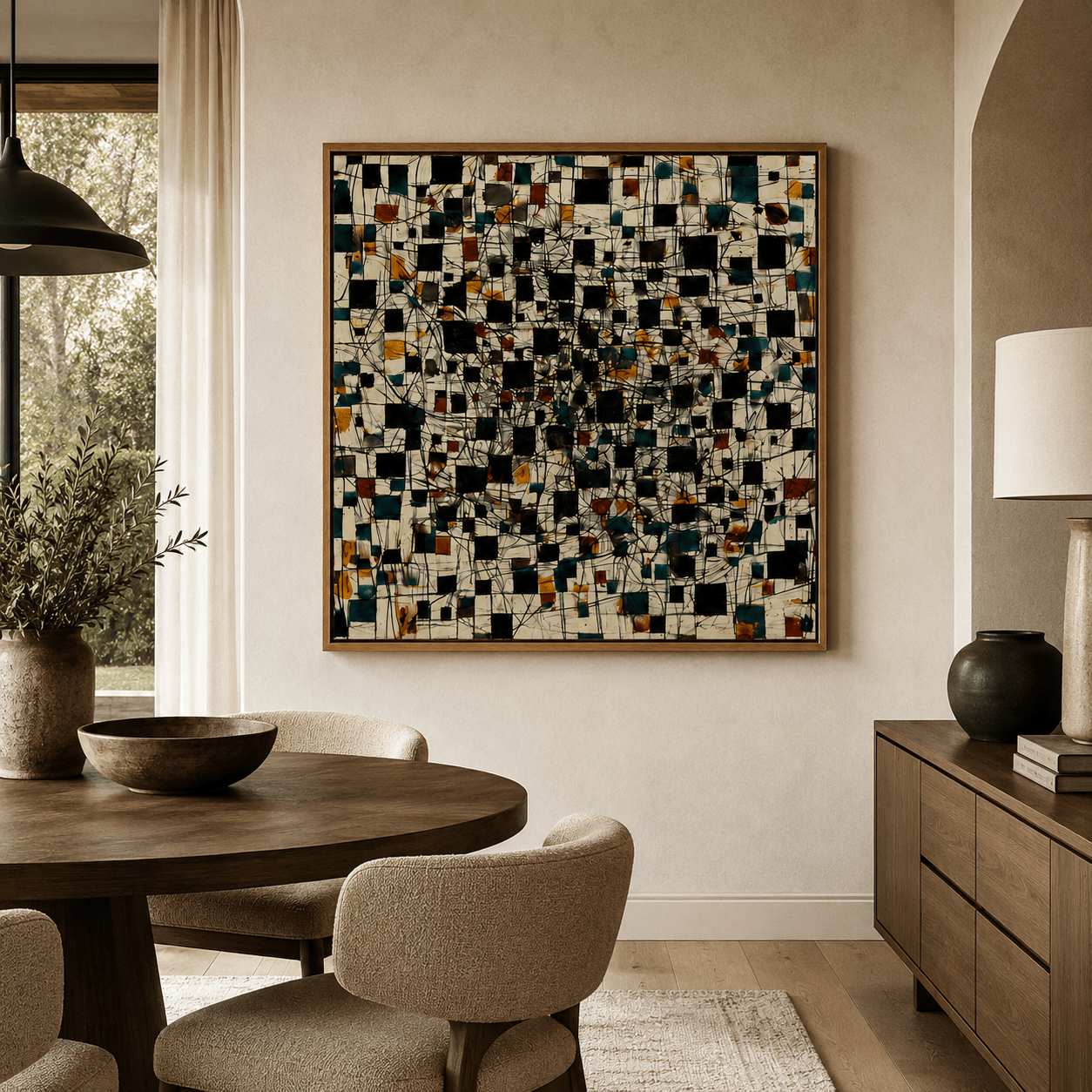 Abstract Expressionism Art — Celestial Mosaic | Rossetti Art