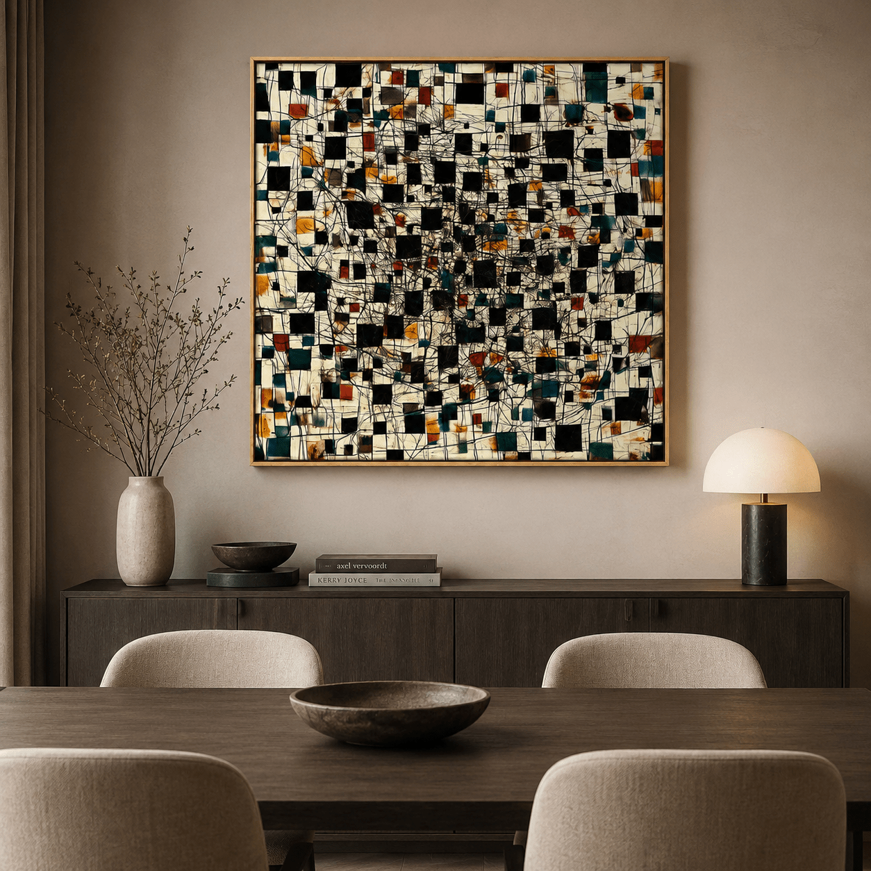 Abstract Expressionism Art — Celestial Mosaic | Rossetti Art