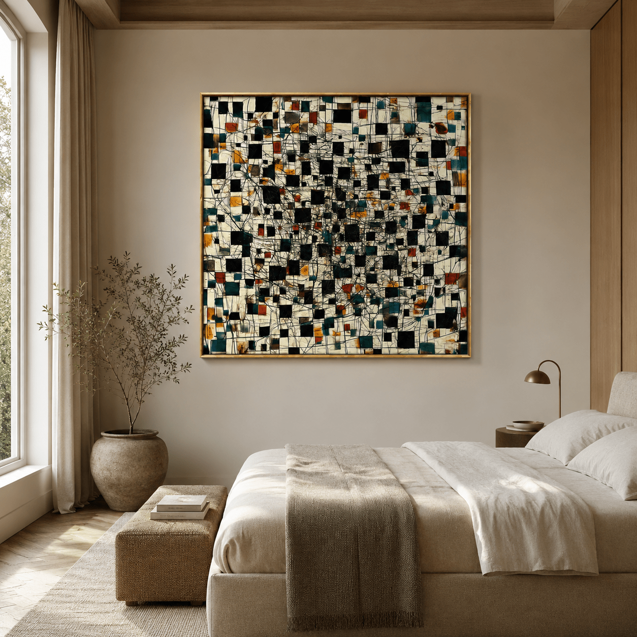 Abstract Expressionism Art — Celestial Mosaic | Rossetti Art