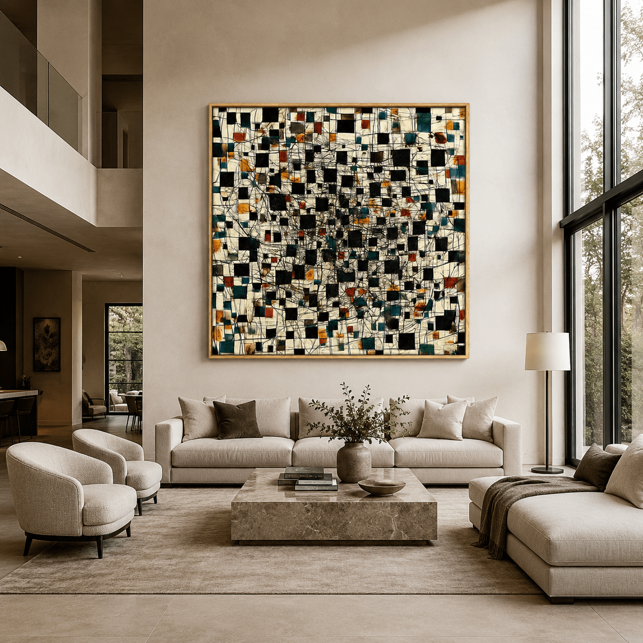 Abstract Expressionism Art — Celestial Mosaic | Rossetti Art