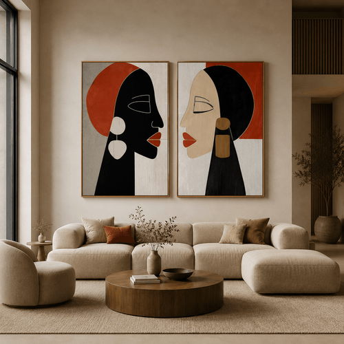 Abstract Face Art Painting — Kindred | Rossetti Art