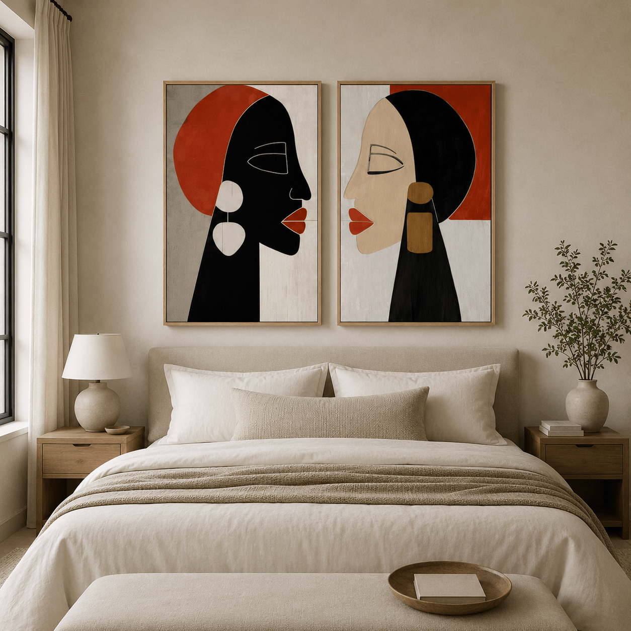 Abstract Face Art Painting — Kindred | Rossetti Art