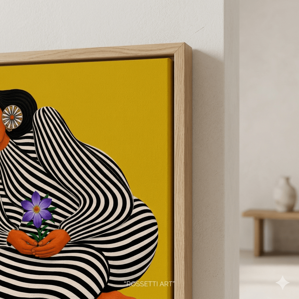 Abstract Female Portrait Wall Art