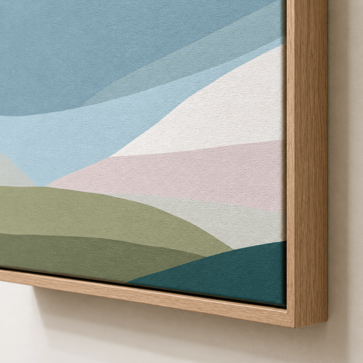 Abstract Landscape Painting on Canvas — Rolling Mist by Rossetti Art