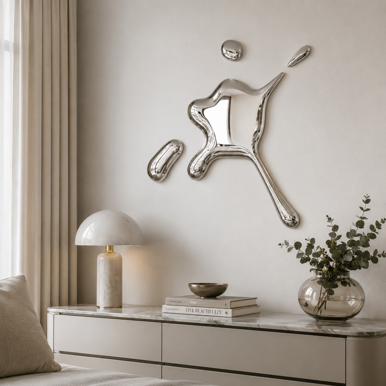 Abstract Metal Wall Art Sculpture — Libera | Rossetti Art