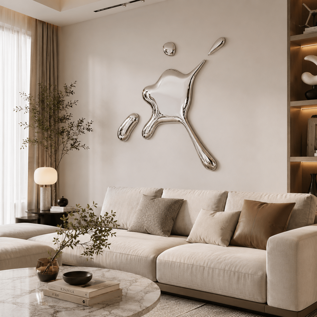 Abstract Metal Wall Art Sculpture — Libera | Rossetti Art