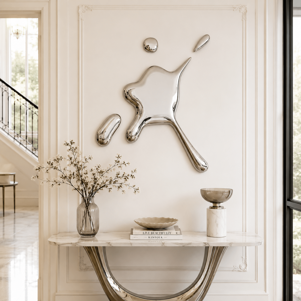 Abstract Metal Wall Art Sculpture — Libera | Rossetti Art