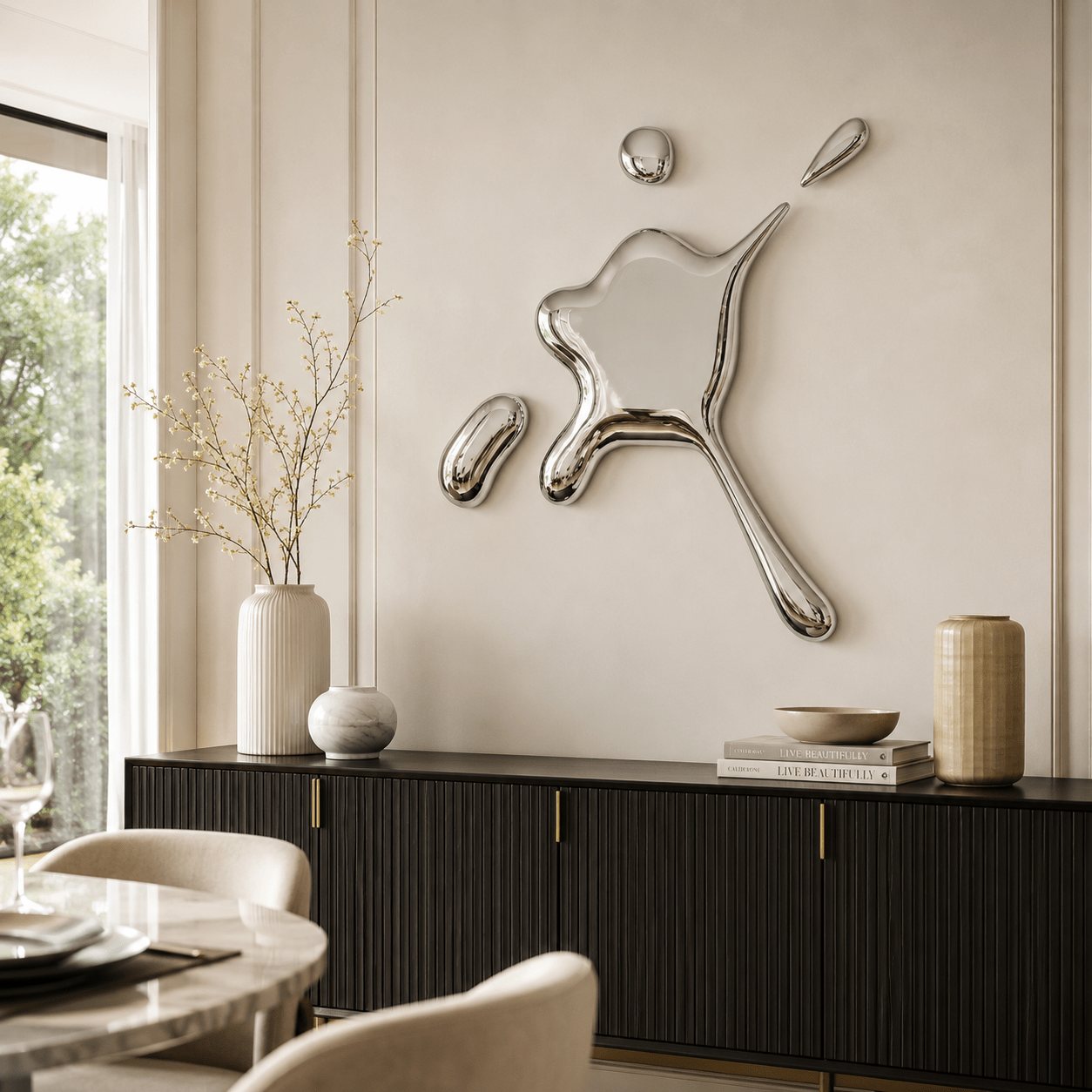 Abstract Metal Wall Art Sculpture — Libera | Rossetti Art