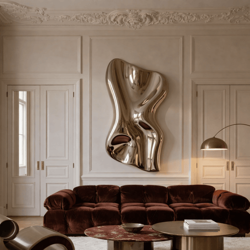 Abstract Metal Wall Sculpture – Molten Reverie | Rossetti Art