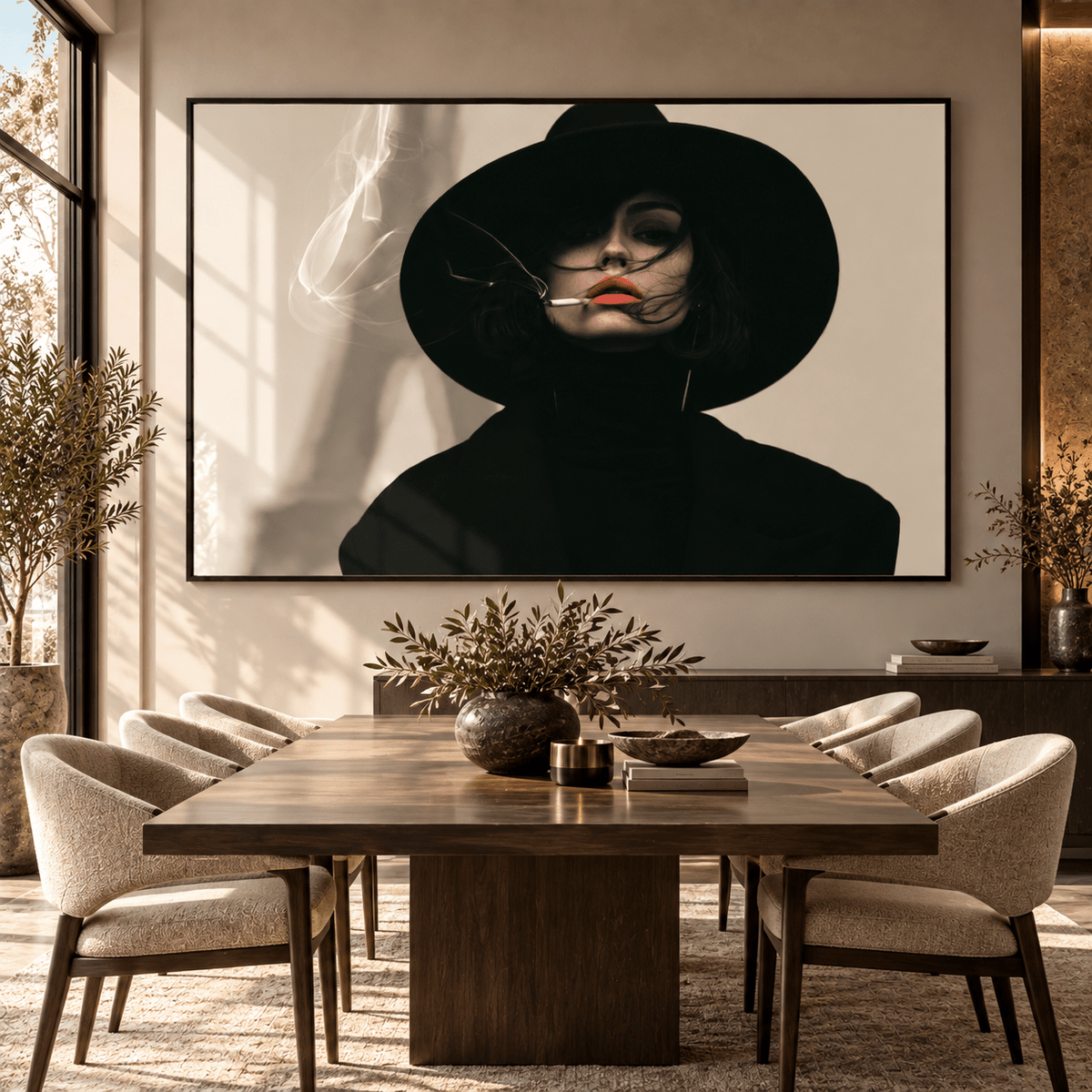 Portrait Art Print – Smoke and Shadow by Rossetti Art