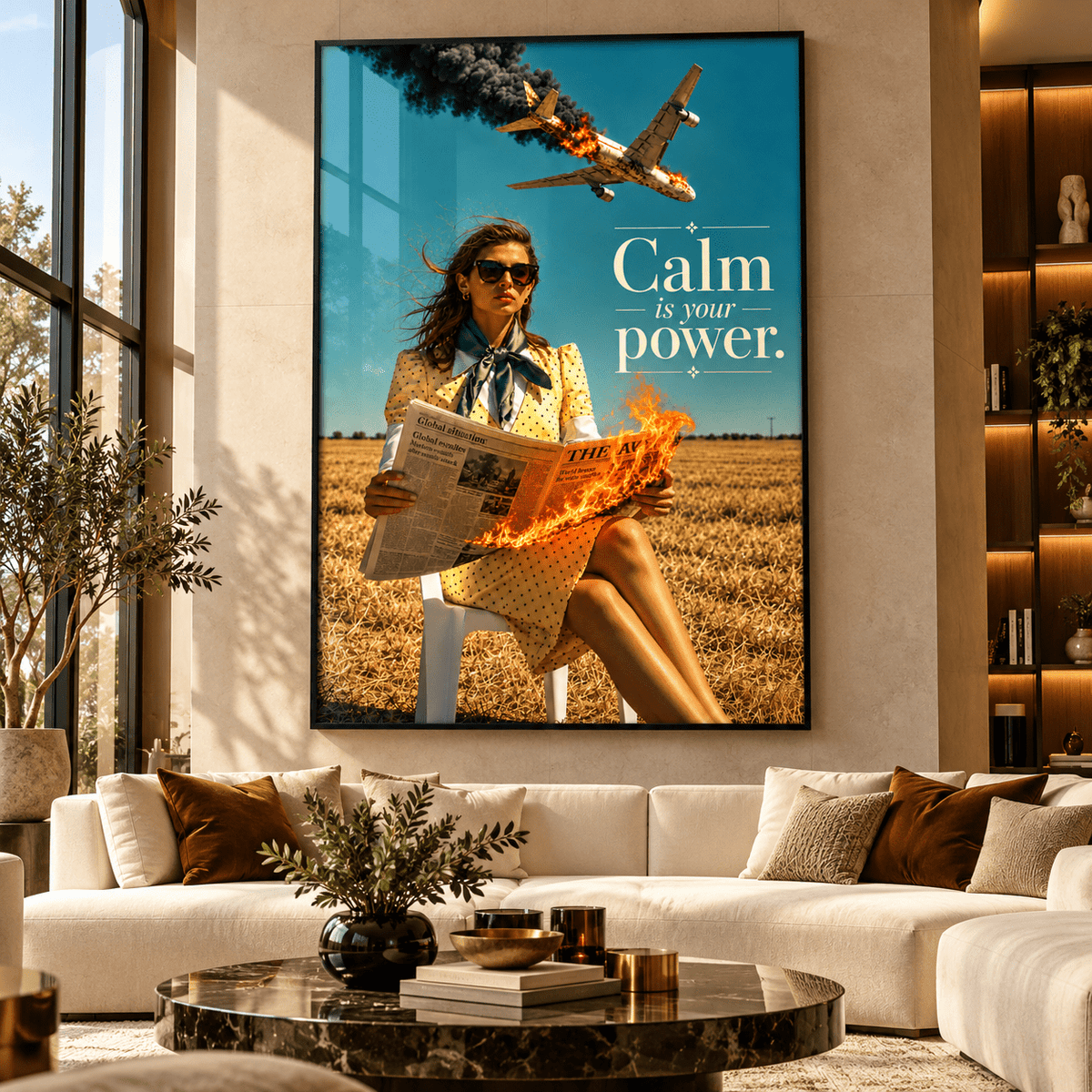 Statement Wall Art – Calm Is Your Power by Rossetti Art