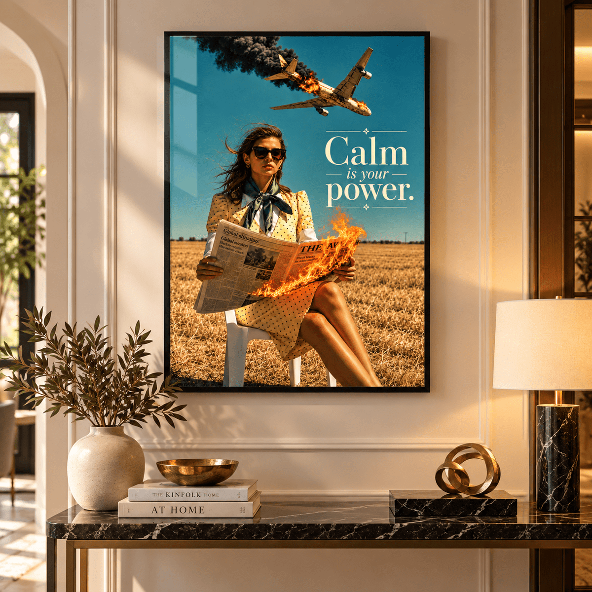 Statement Wall Art – Calm Is Your Power by Rossetti Art
