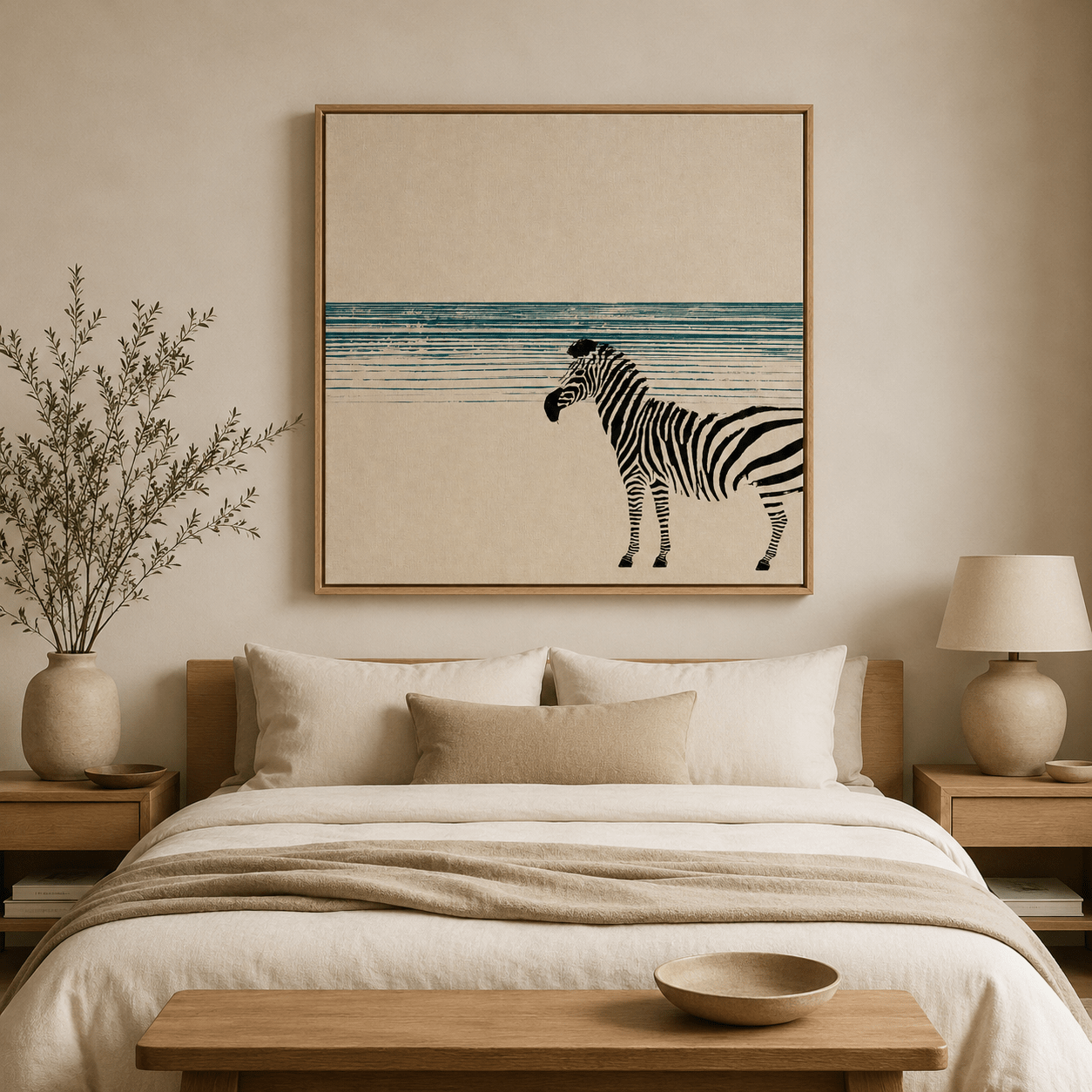 African Animal Art Canvas Print — Wanderer by Rossetti Art