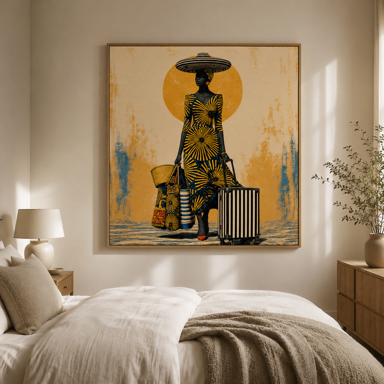 African Art Print — The Golden Departure | Rossetti Art