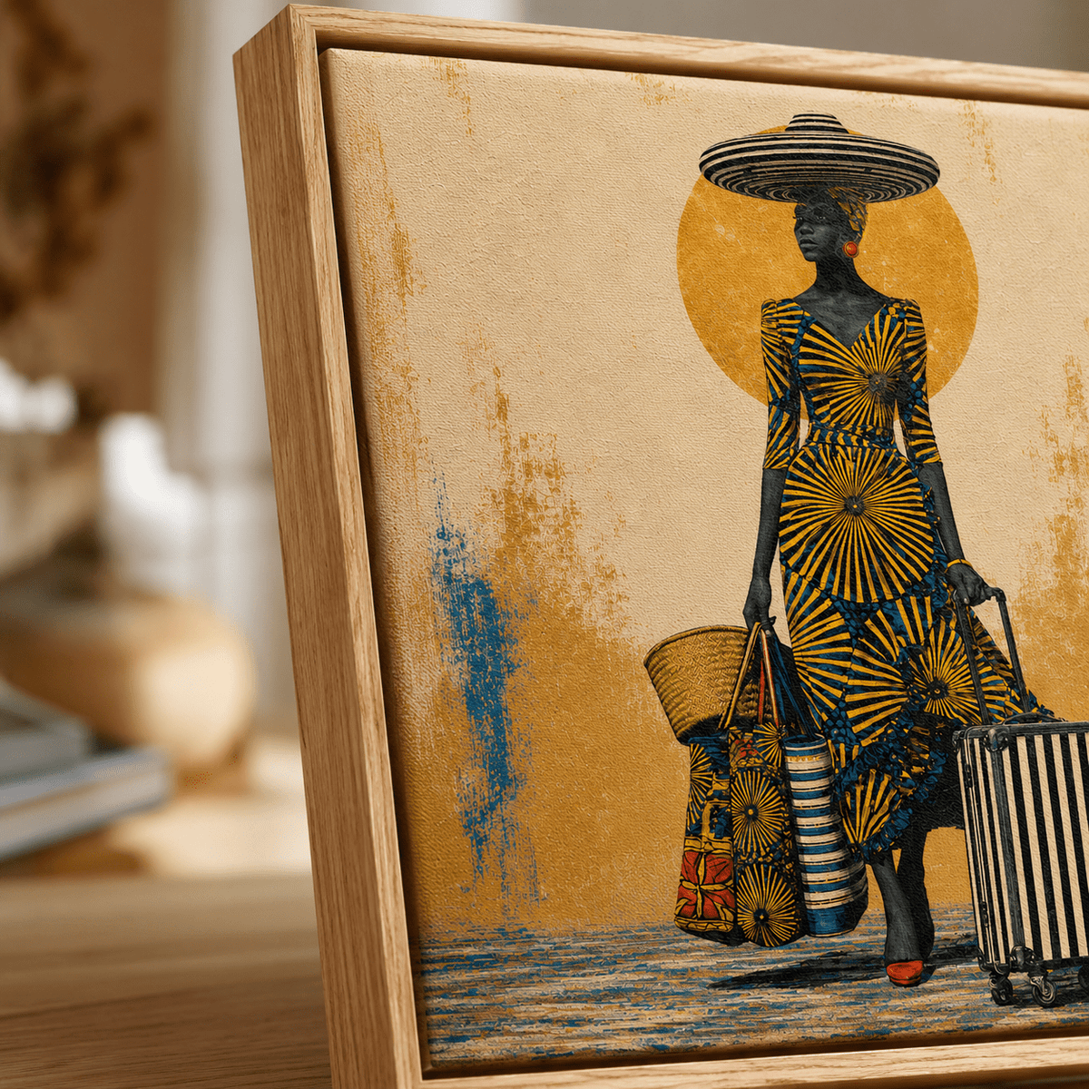 African Art Print — The Golden Departure | Rossetti Art