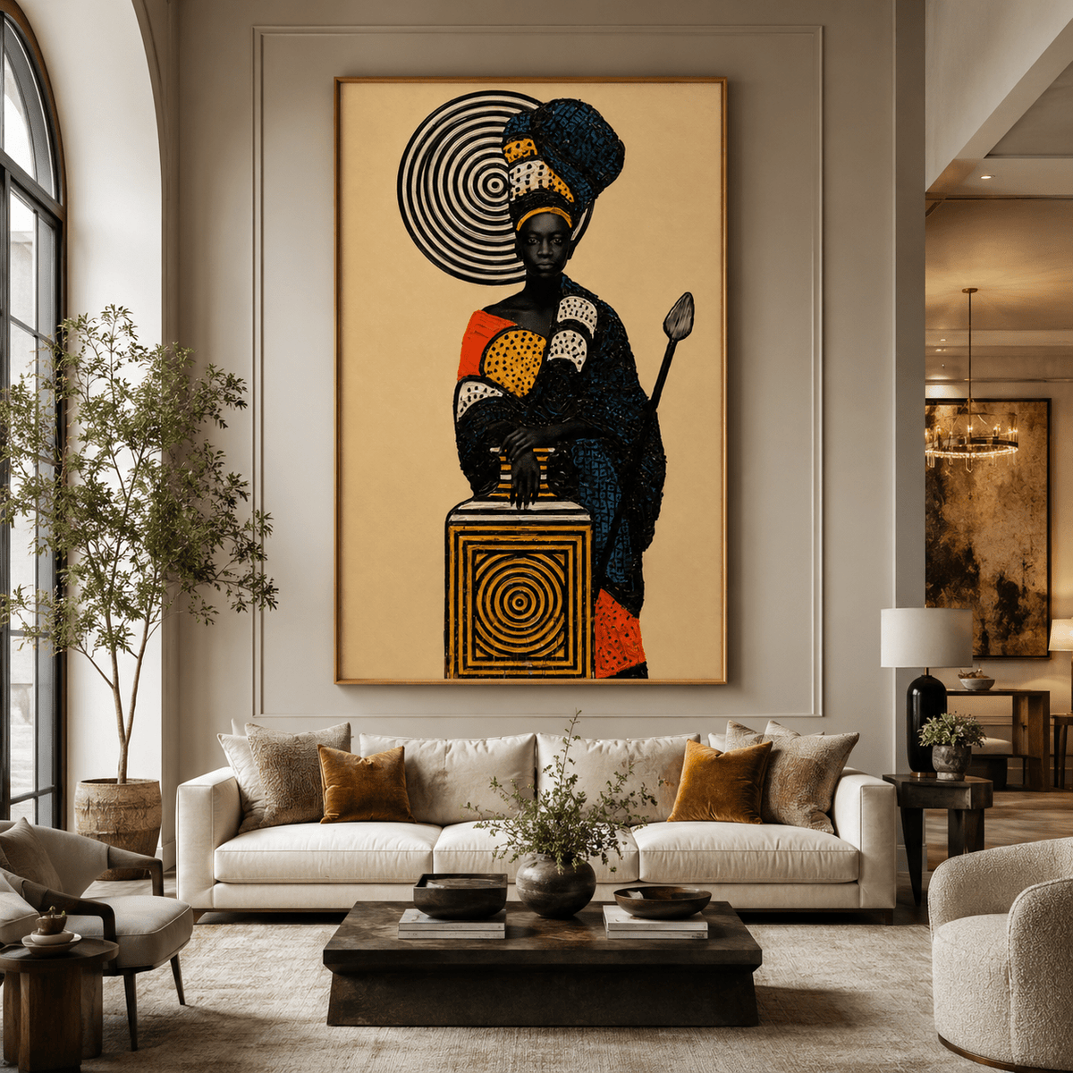 African Queen Wall Art — The Sentinel Canvas Print | Rossetti Art